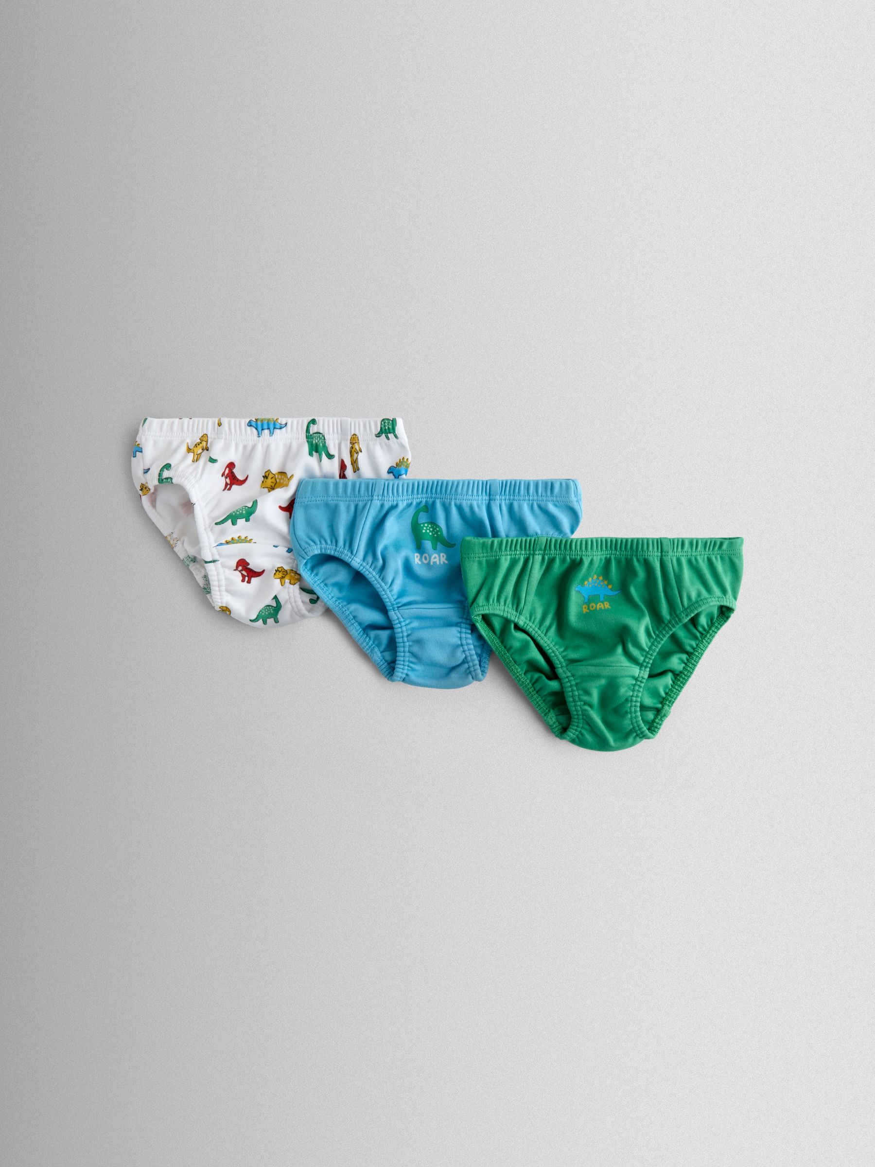 Dinosaur 3 Pack Briefs - Image 1 of 8