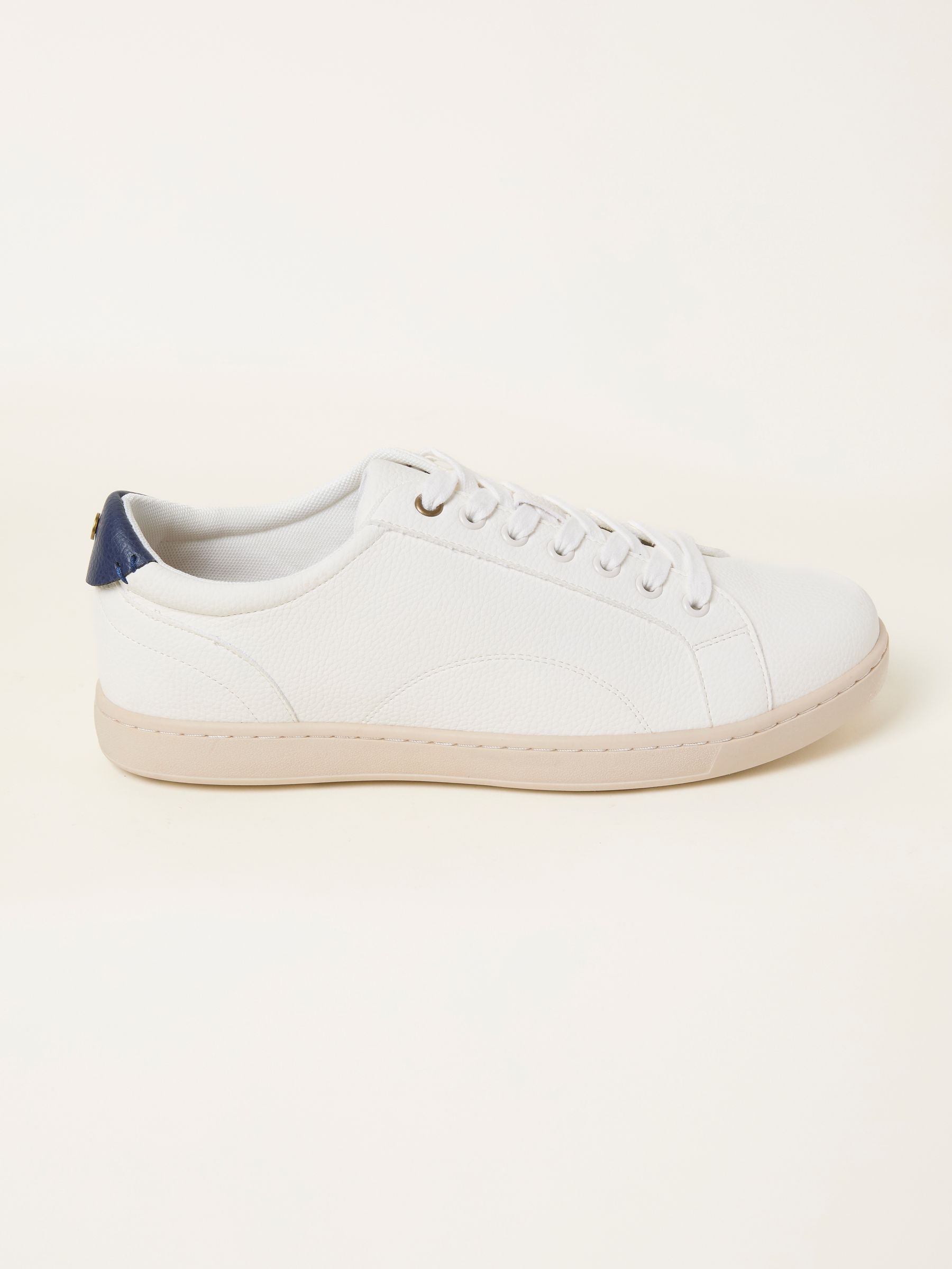 White Mens PU Trainer - Image 1 of 3