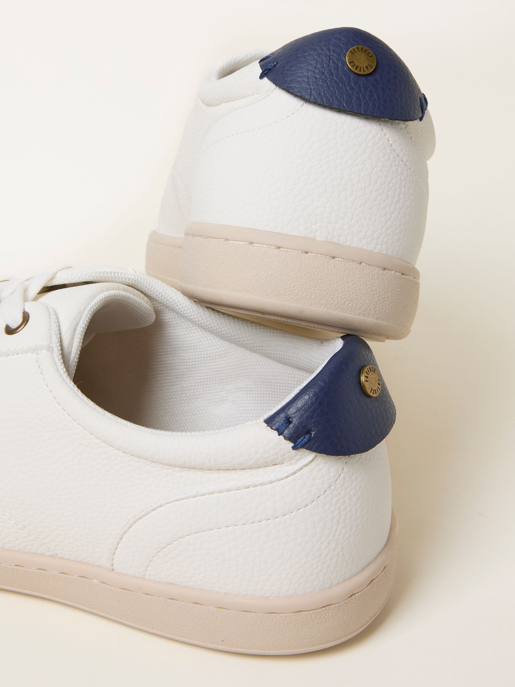 White Mens PU Trainer - Image 2 of 3