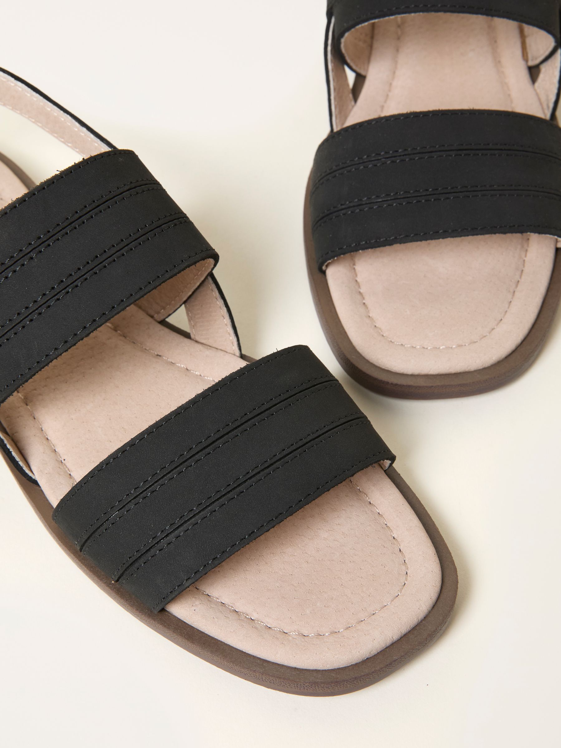 Amalie Black Leather Sandal - Image 2 of 3