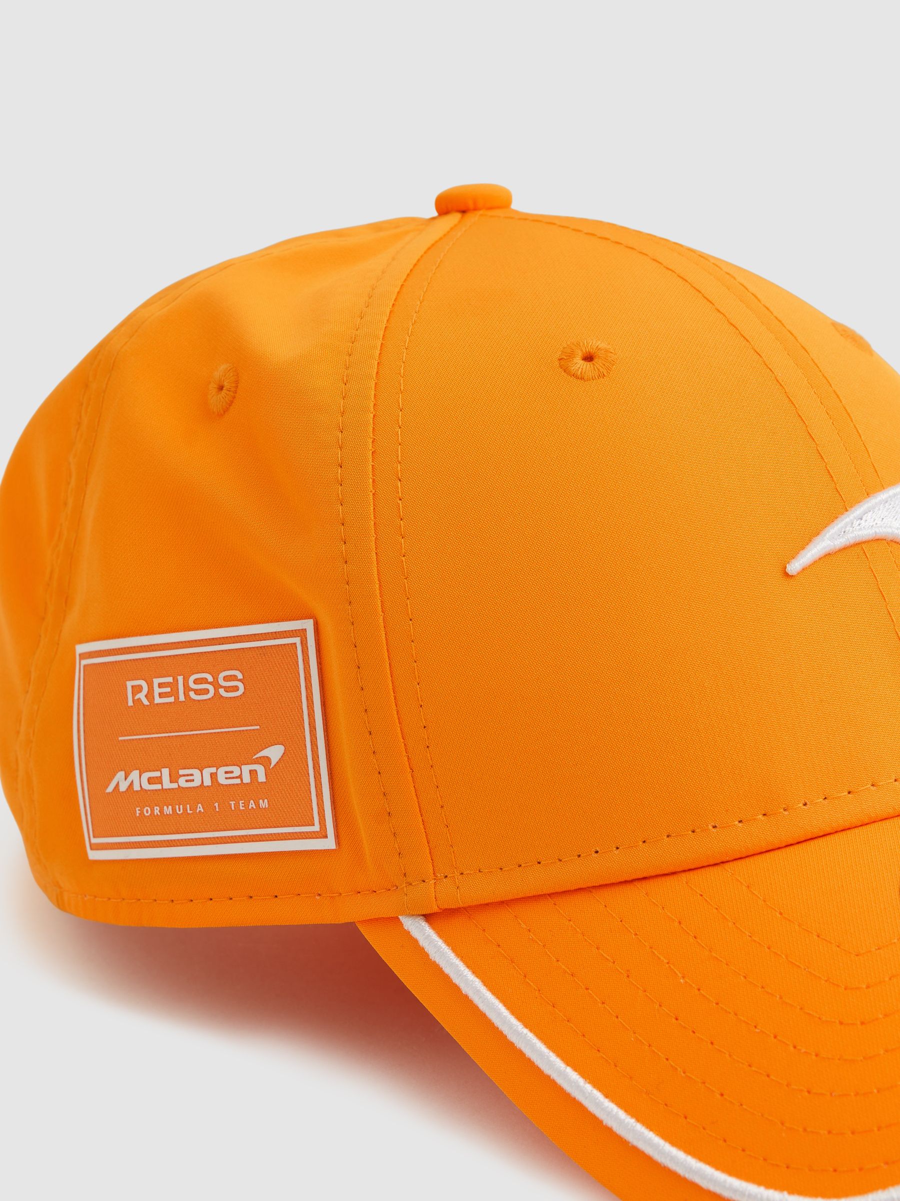 Reiss McLaren F1 Team Speedmark Logo Cap Unisex Fit in Papaya 