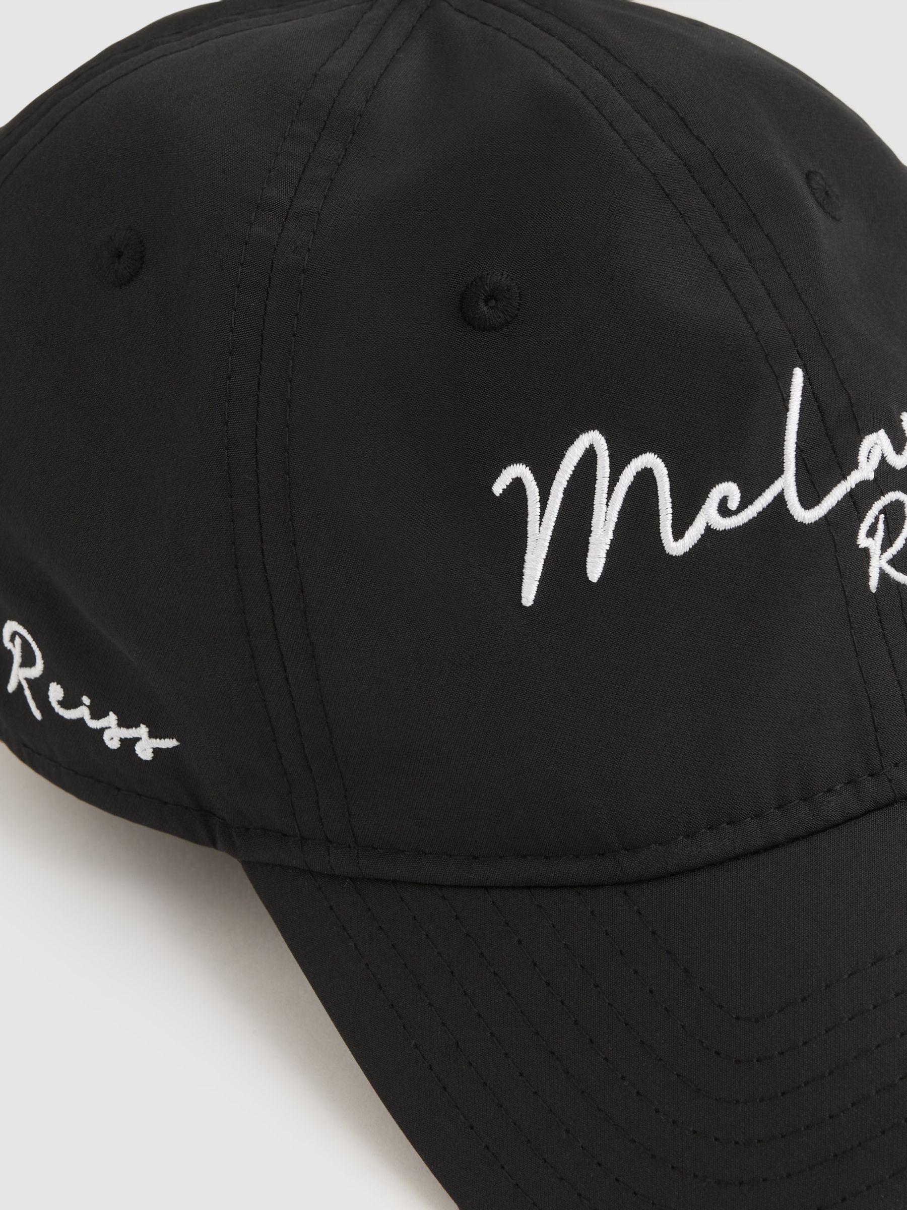 Unisex Fit McLaren Racing Logo Embroidered Cap in Black - Image 5 of 5