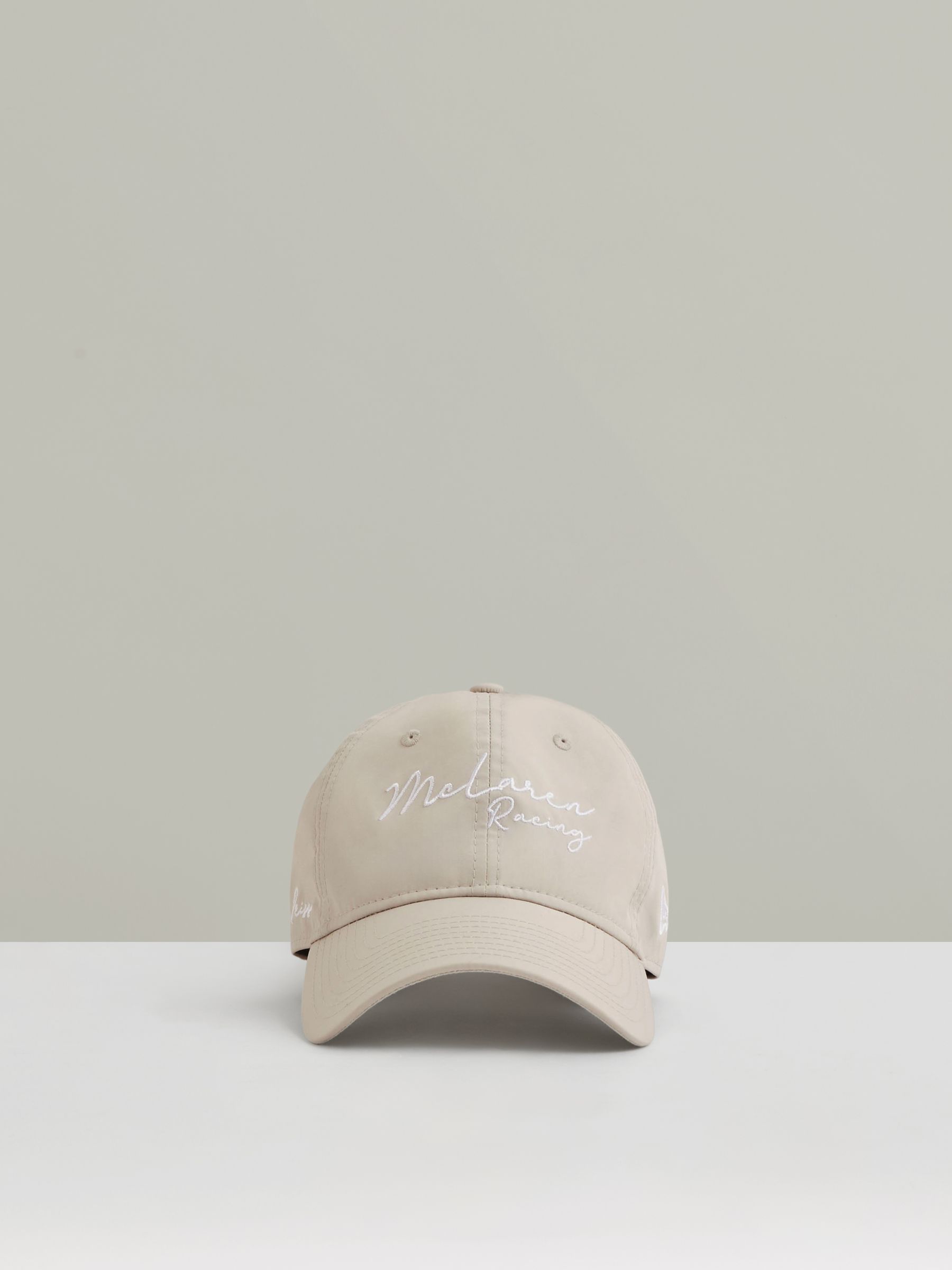 McLaren Racing Logo Embroidered Cap Unisex Fit in Stone - Image 2 of 5