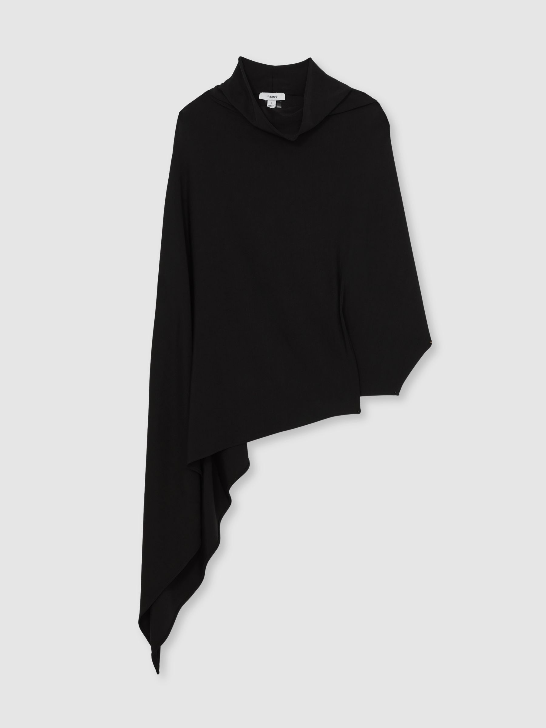 Cape Detail Top in Black - Image 2 of 6