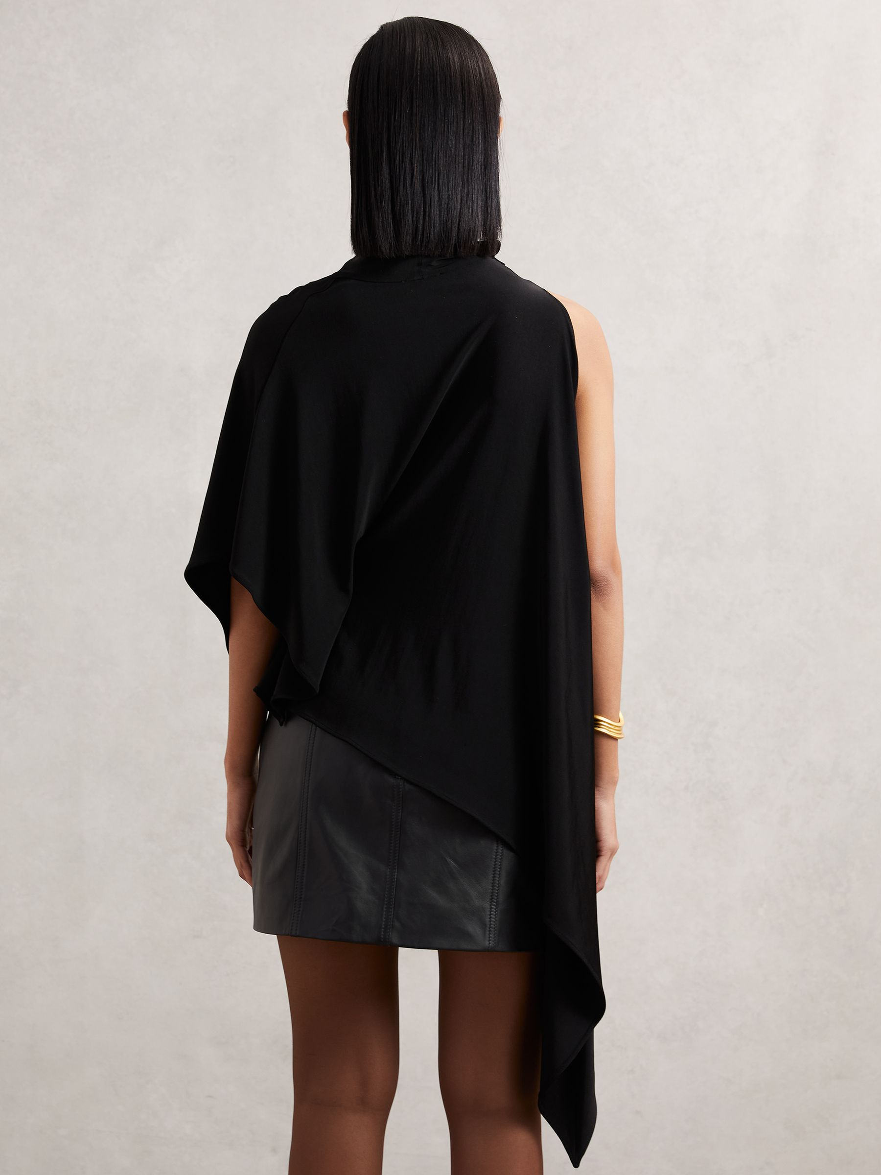 Cape Detail Top in Black - image 5