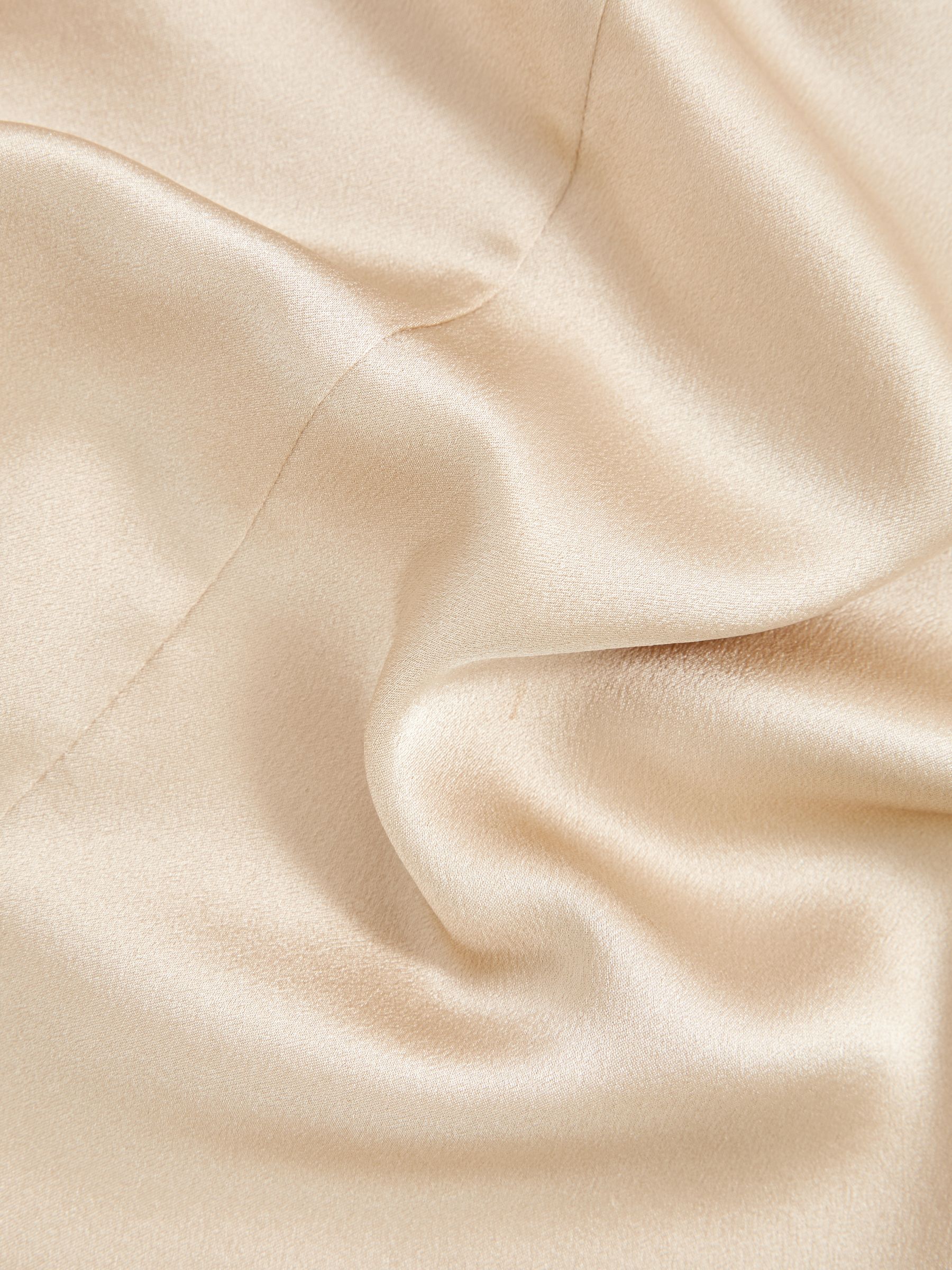 Silk Short-Sleeve Top in Champagne Neutral - Image 7 of 7