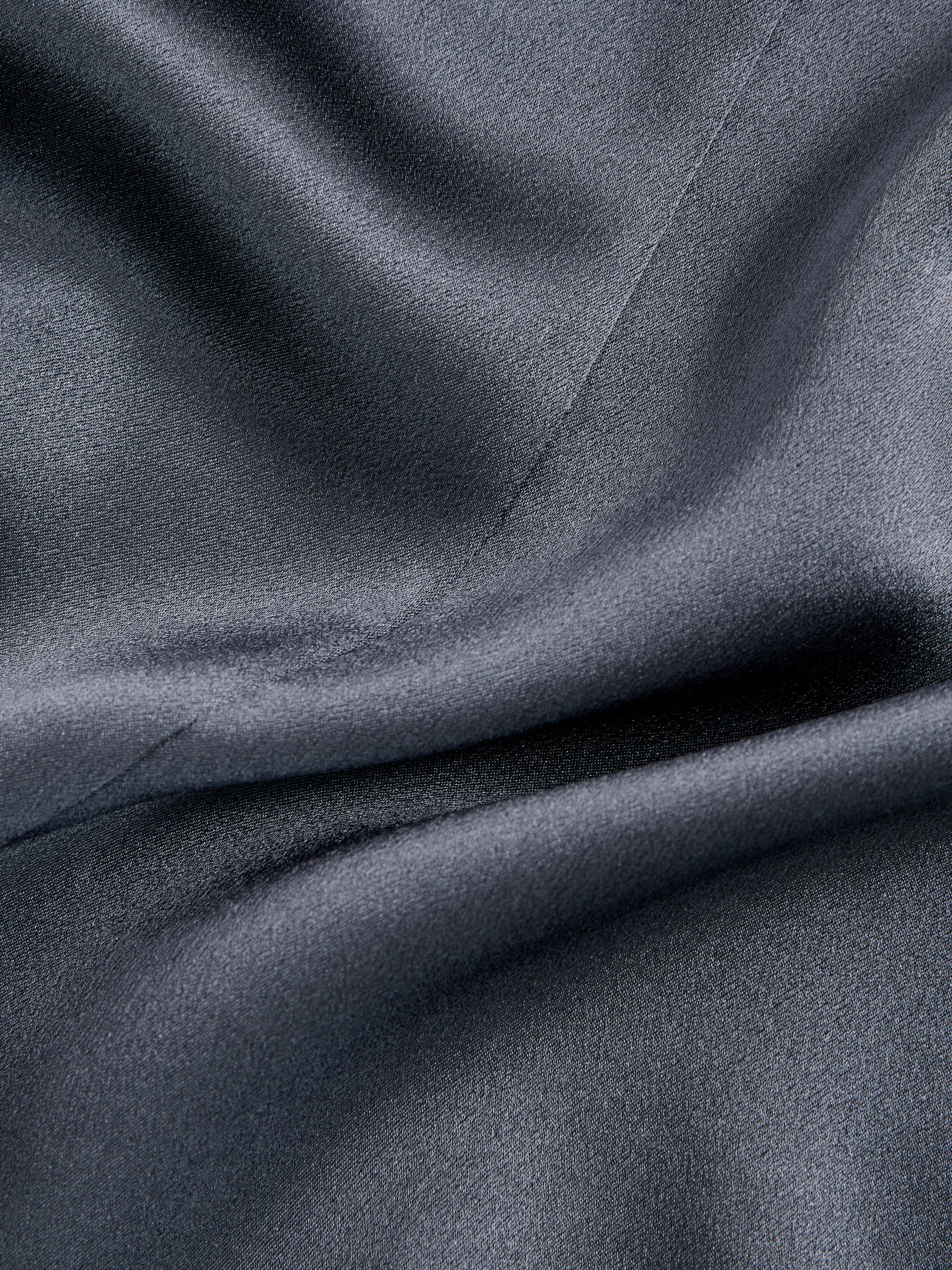 Silk Short-Sleeve Top in Blue - Image 6 of 6