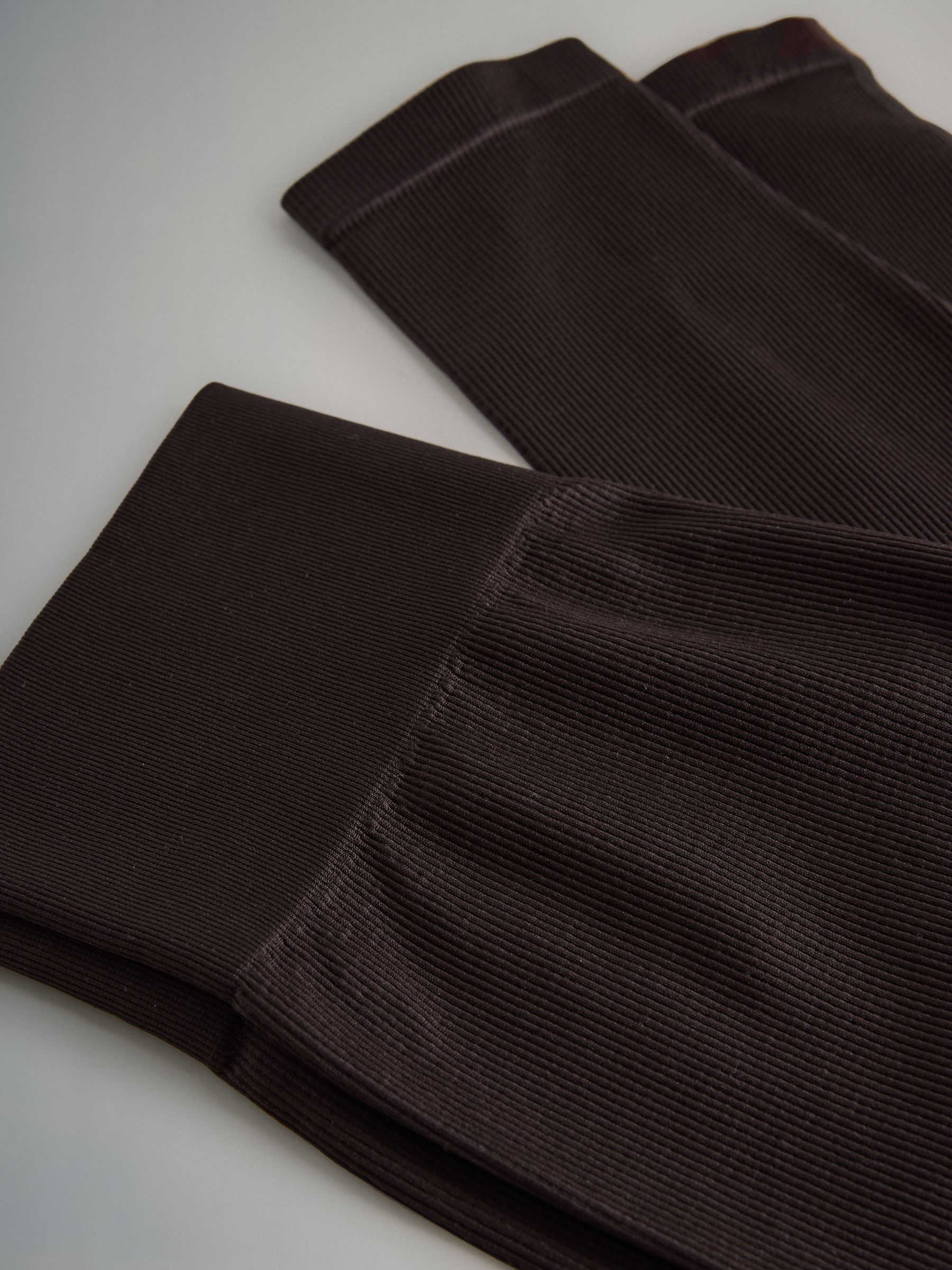 Black/Chocolate Brown/Khaki 3 Pack Active Ribbed Legging - Image 6 of 6
