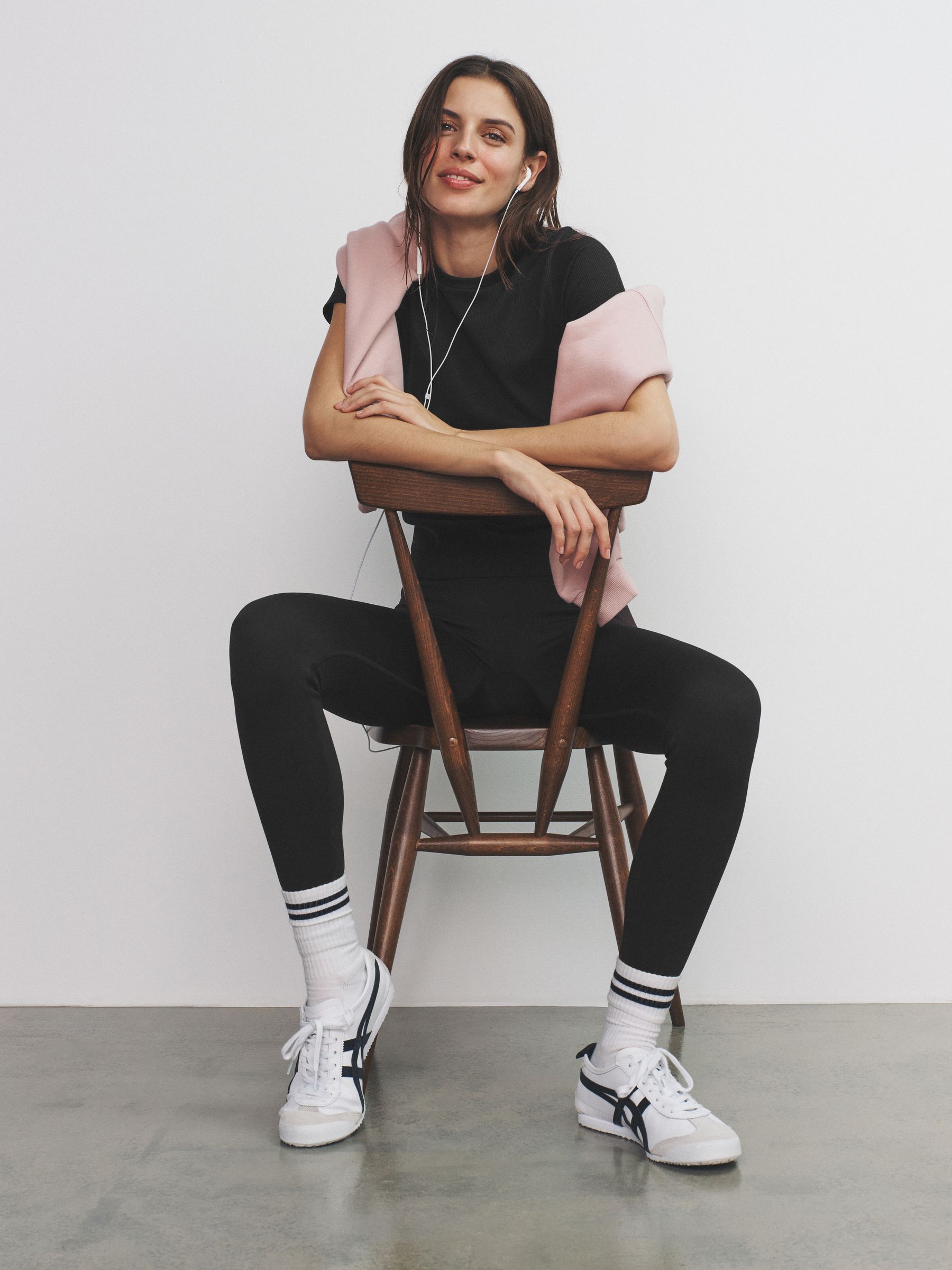 Black/Chocolate Brown/Khaki 3 Pack Active Ribbed Sports T-Shirt - Image 5 of 6