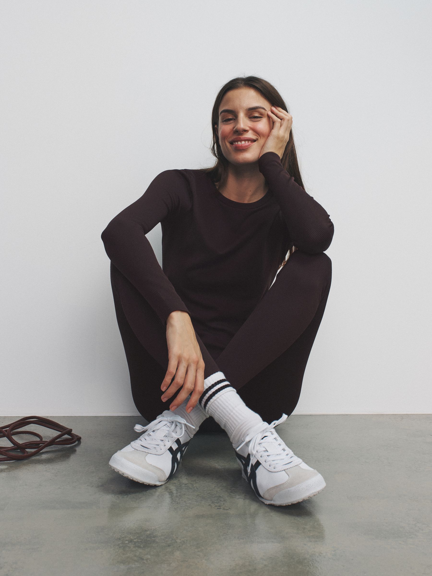 Black/Chocolate Brown/Khaki 3 Pack Active Ribbed Long Sleeve T-Shirt - Image 1 of 6