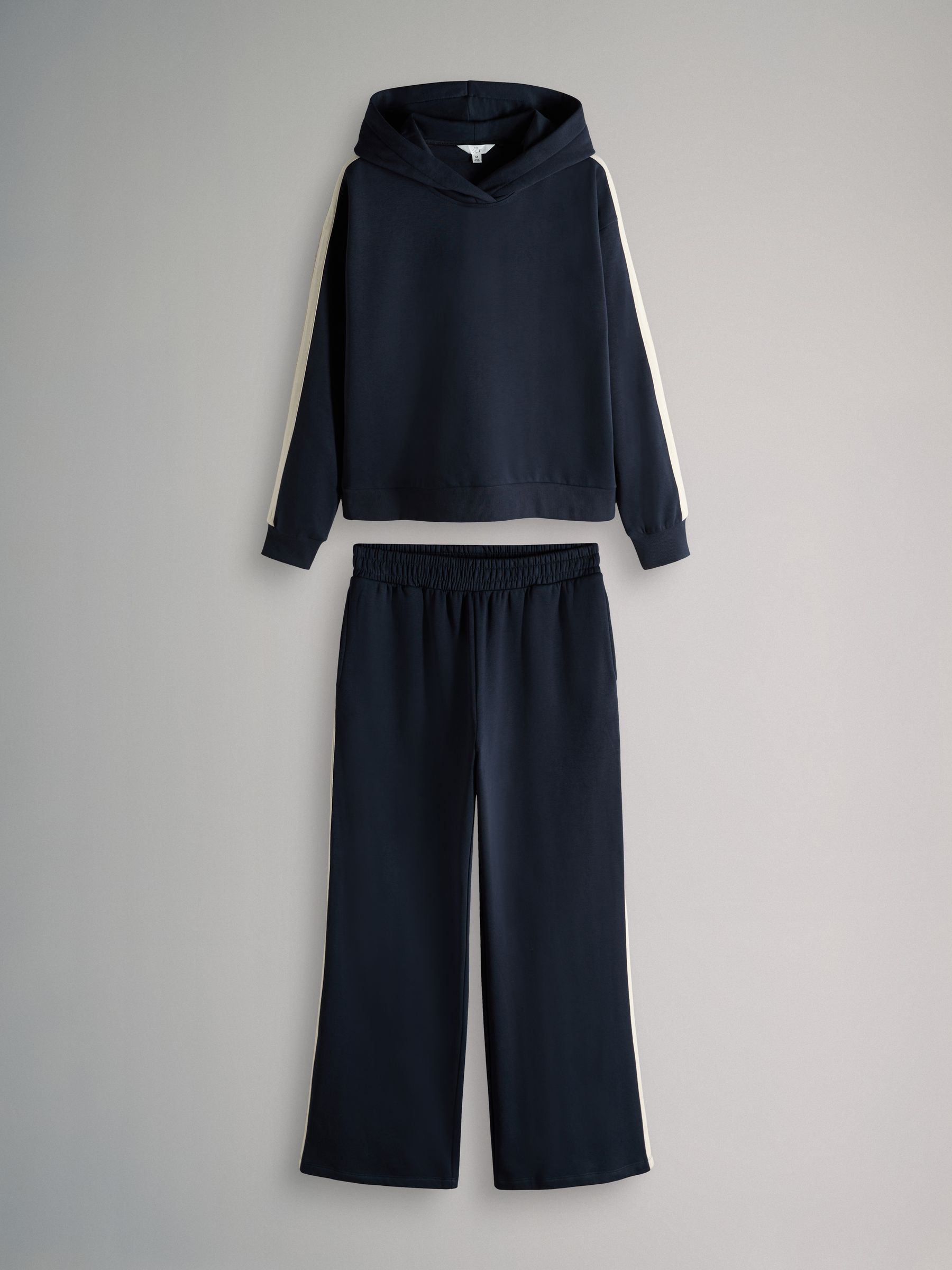 Navy Co-ord Stripe Hoodie & Joggers Set - Image 2 of 6