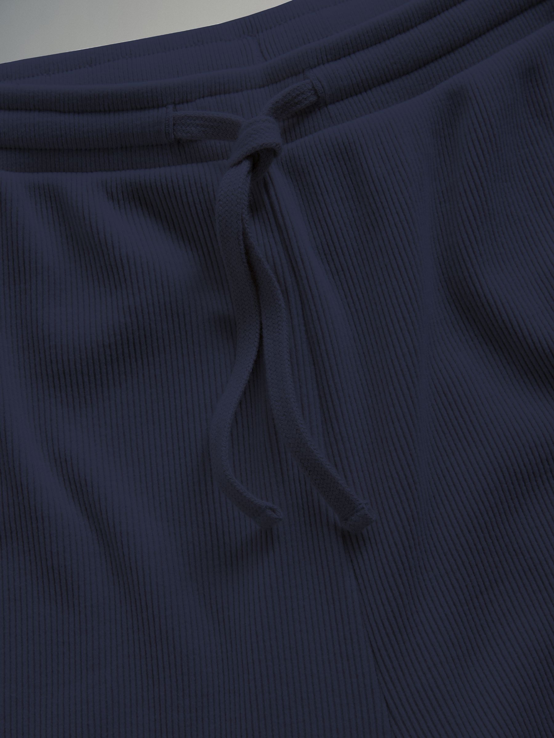 2 Pack Soft Touch Ribbed Wide Leg Joggers Navy/Chocolate Brown - Image 4 of 5