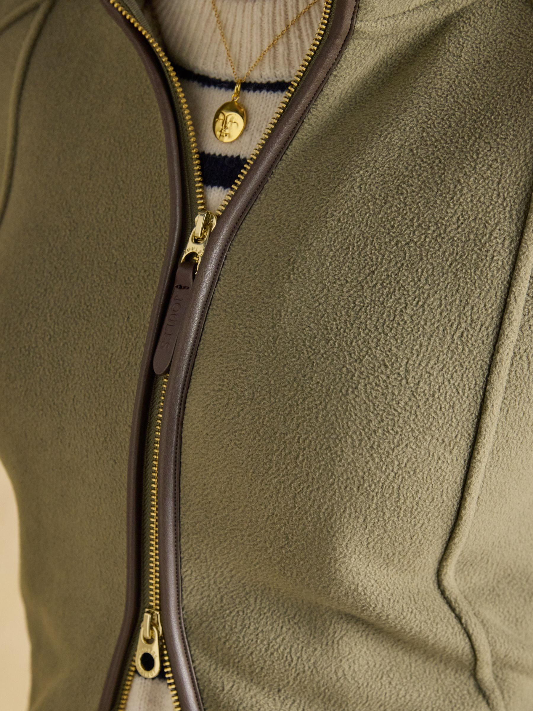 Heritage Light Green Regular Zip Through Fleece - Image 4 of 11