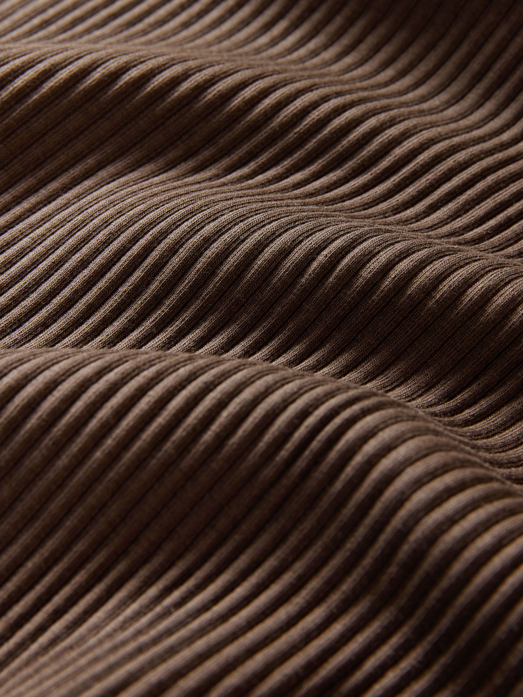 2 Pack Ribbed Collared Long Sleeve Maxi Dress Black/Chocolate Brown - Image 3 of 3