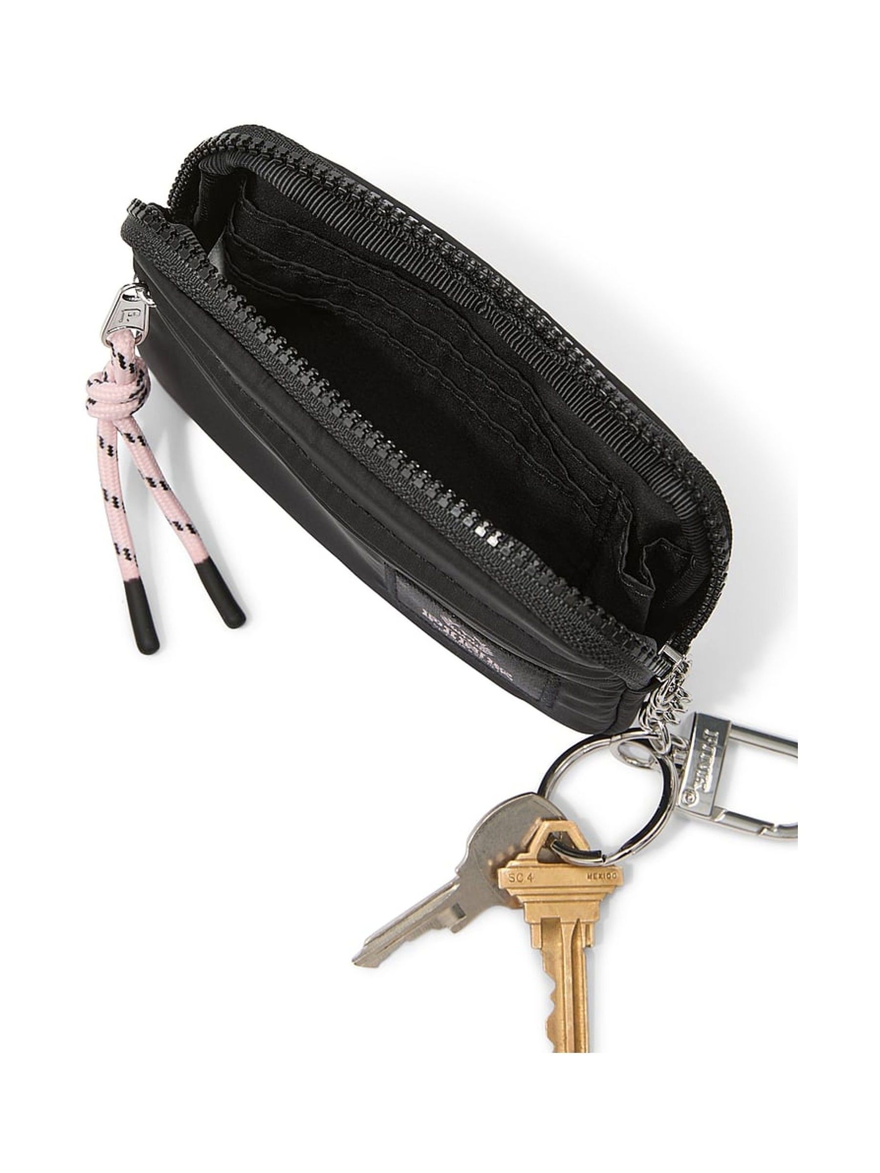 Black Zip Pouch Keychain - Image 3 of 3