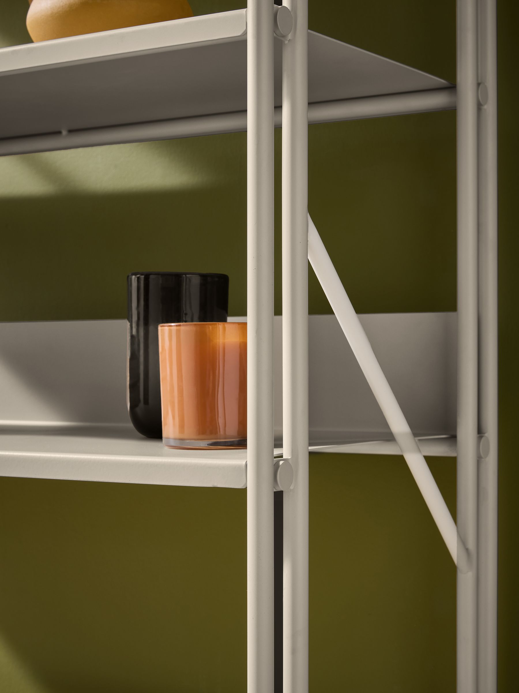 Reba Shelving Unit in Ecru White - Image 2 of 5