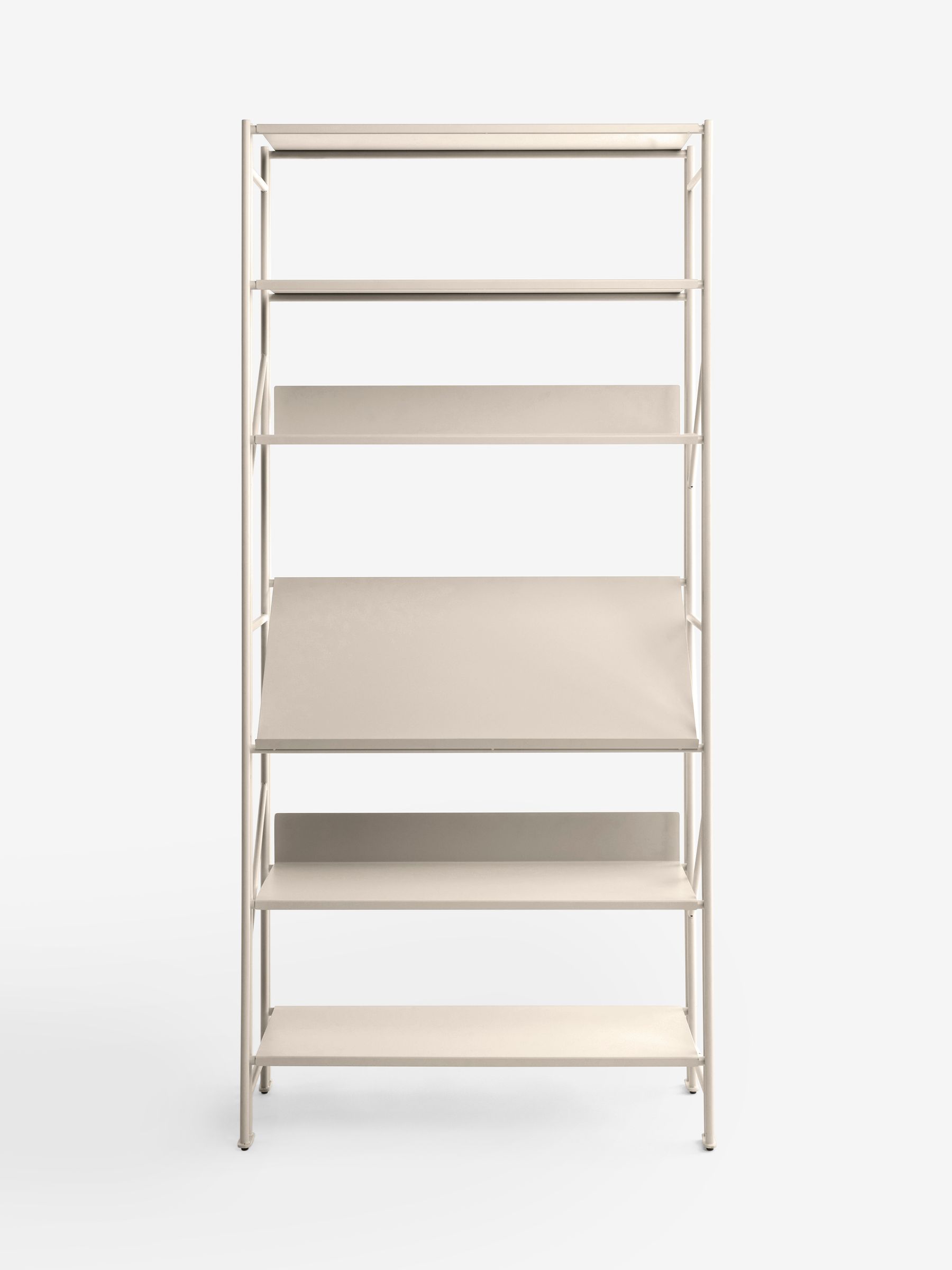 Reba Shelving Unit in Ecru White - Image 4 of 5