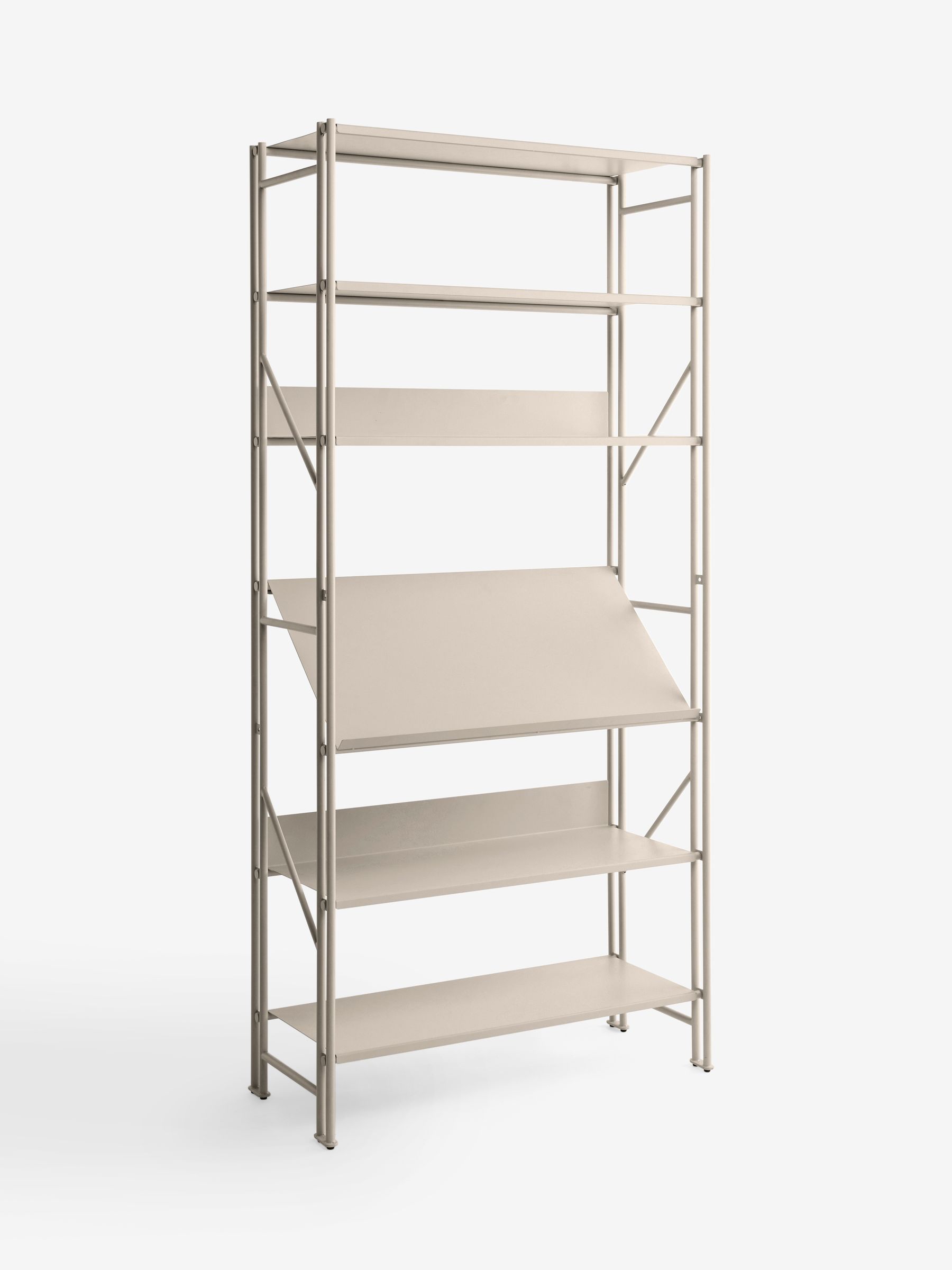 Reba Adjustable Shelving Unit in Ecru White - Image 6 of 7