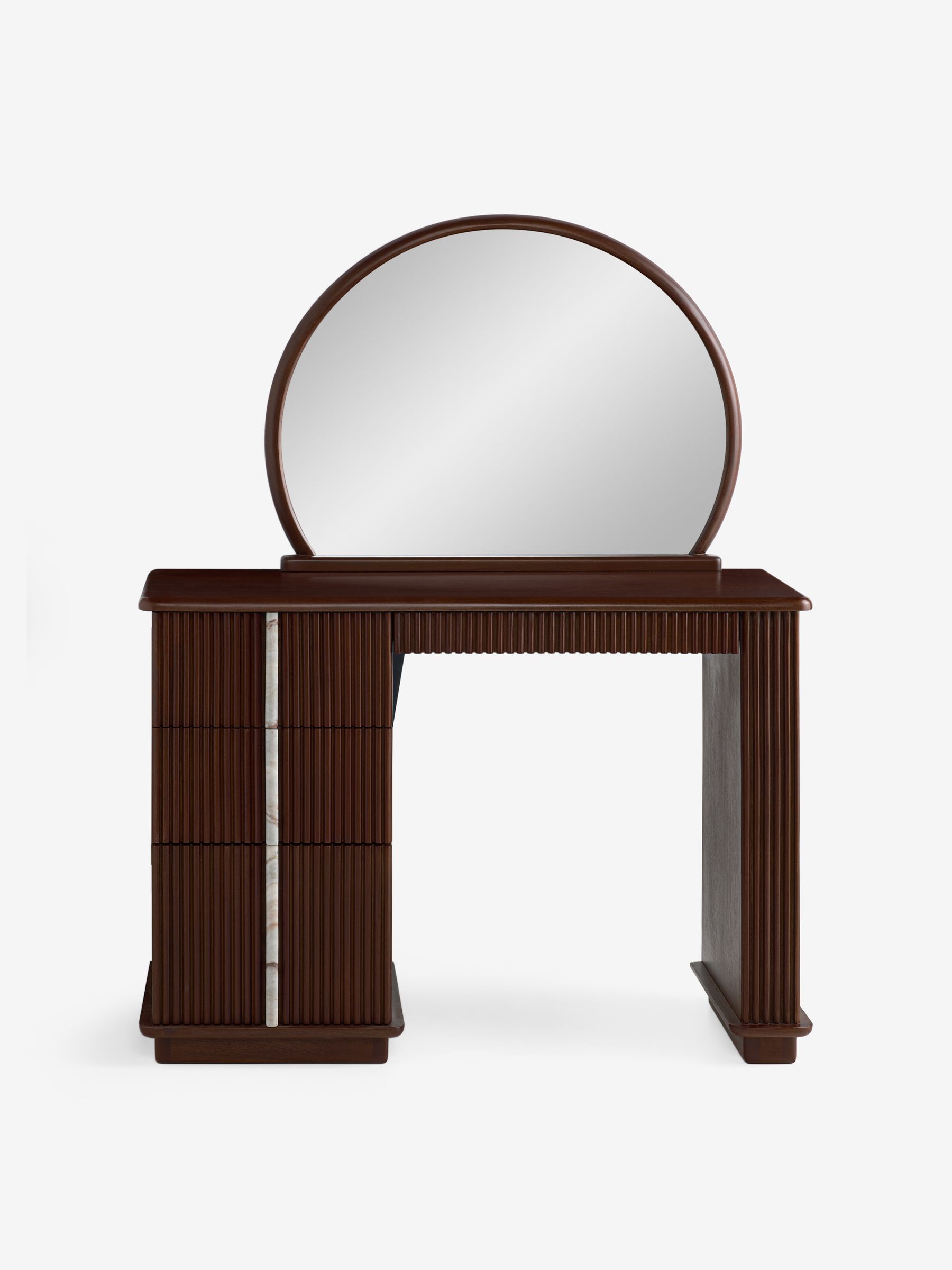 Daliah Console Dressing Table in Dark Mango - Image 4 of 8