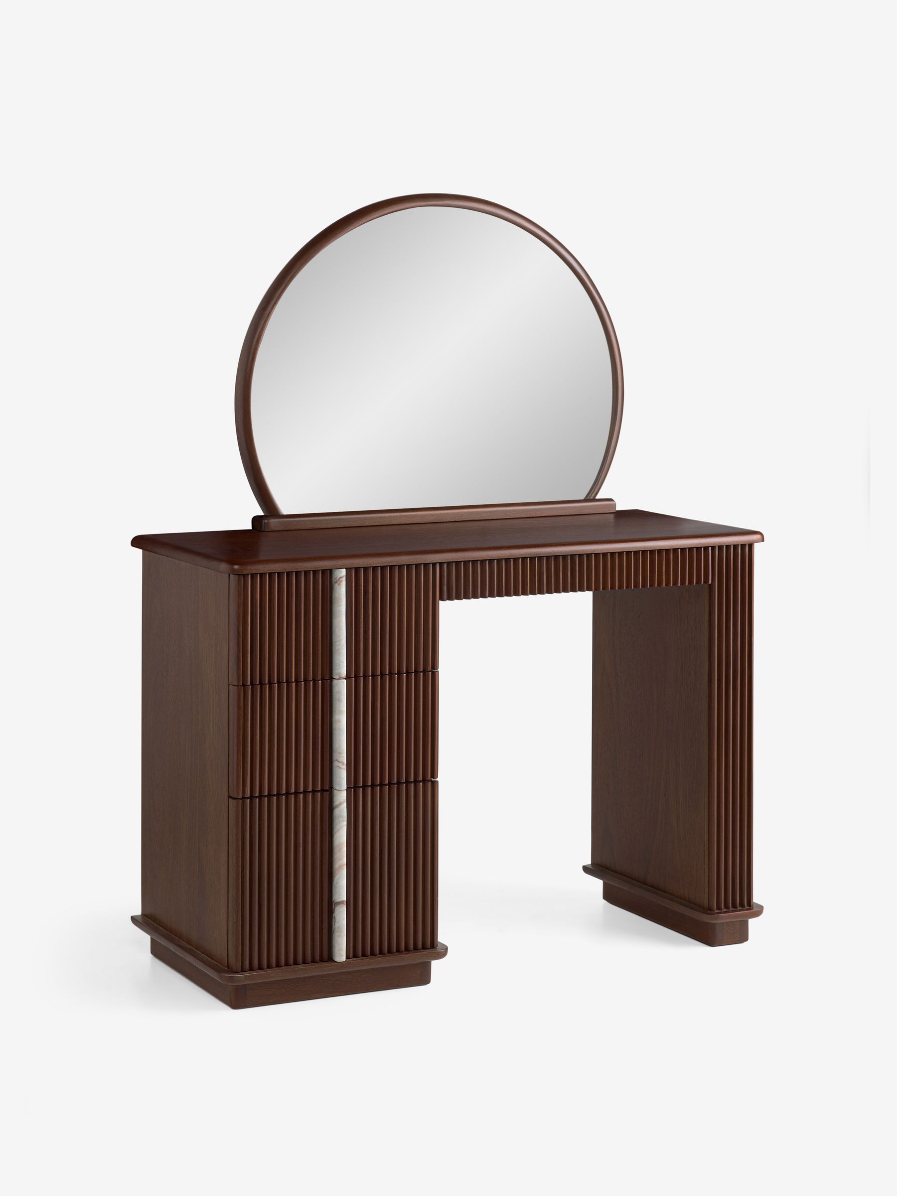 Daliah Console Dressing Table in Dark Mango - Image 5 of 8
