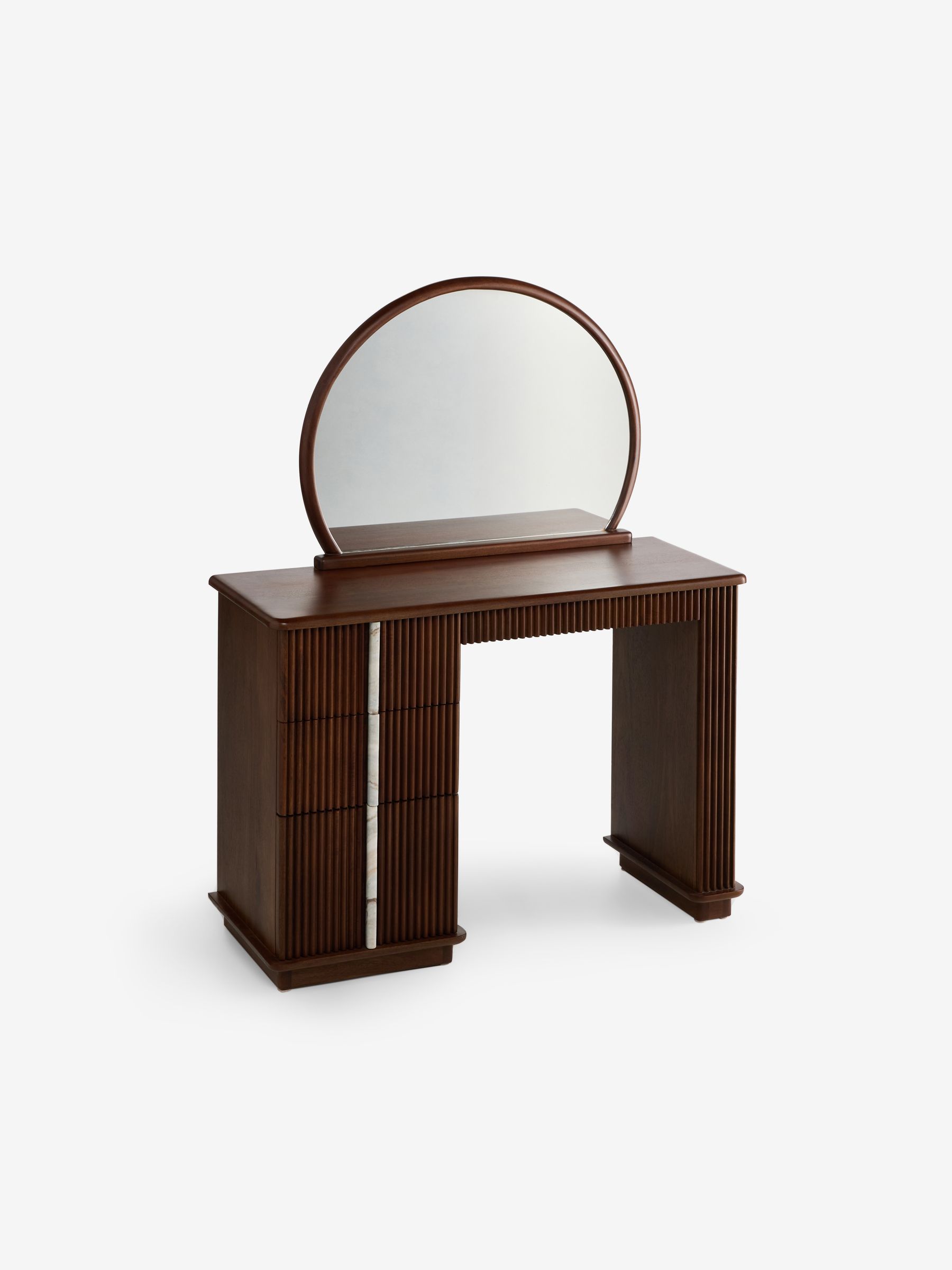 Daliah Console Dressing Table in Dark Mango - Image 7 of 8