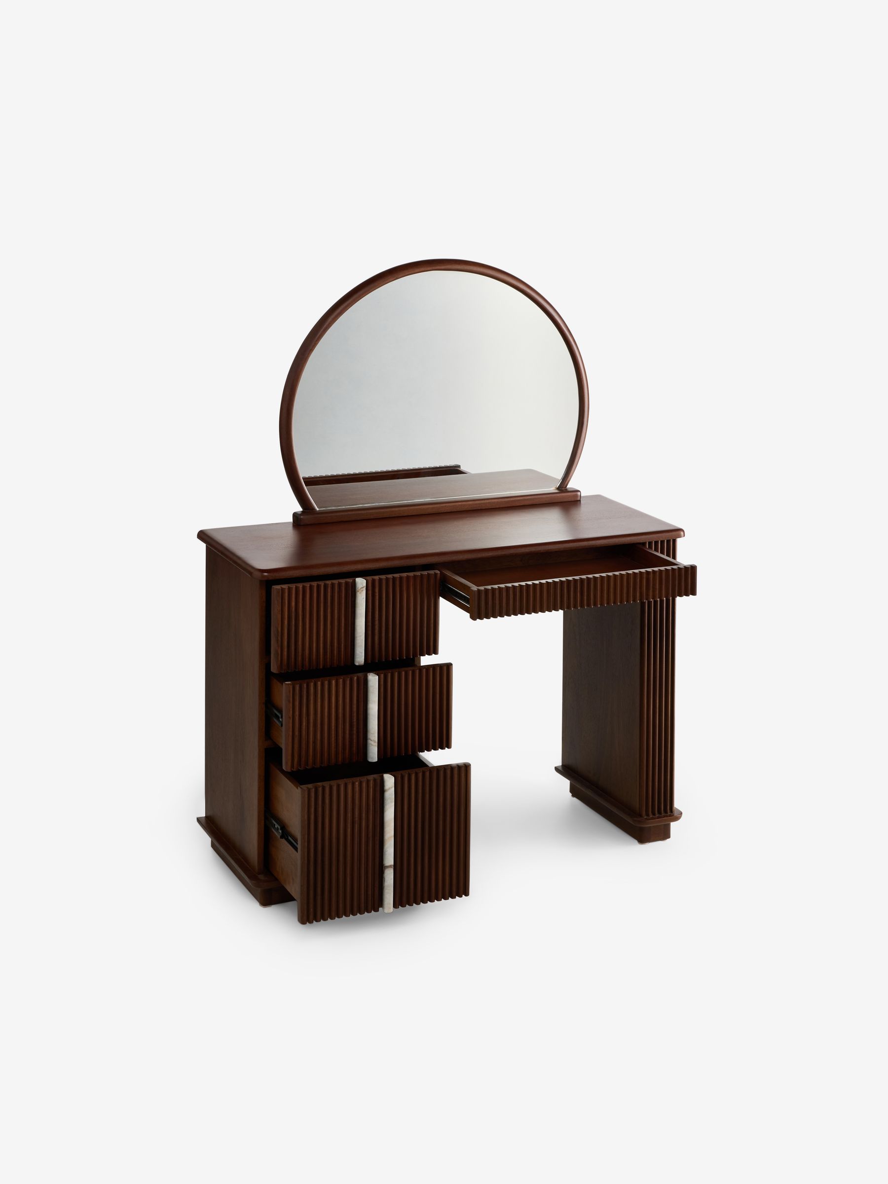 Daliah Console Dressing Table in Dark Mango - Image 8 of 8
