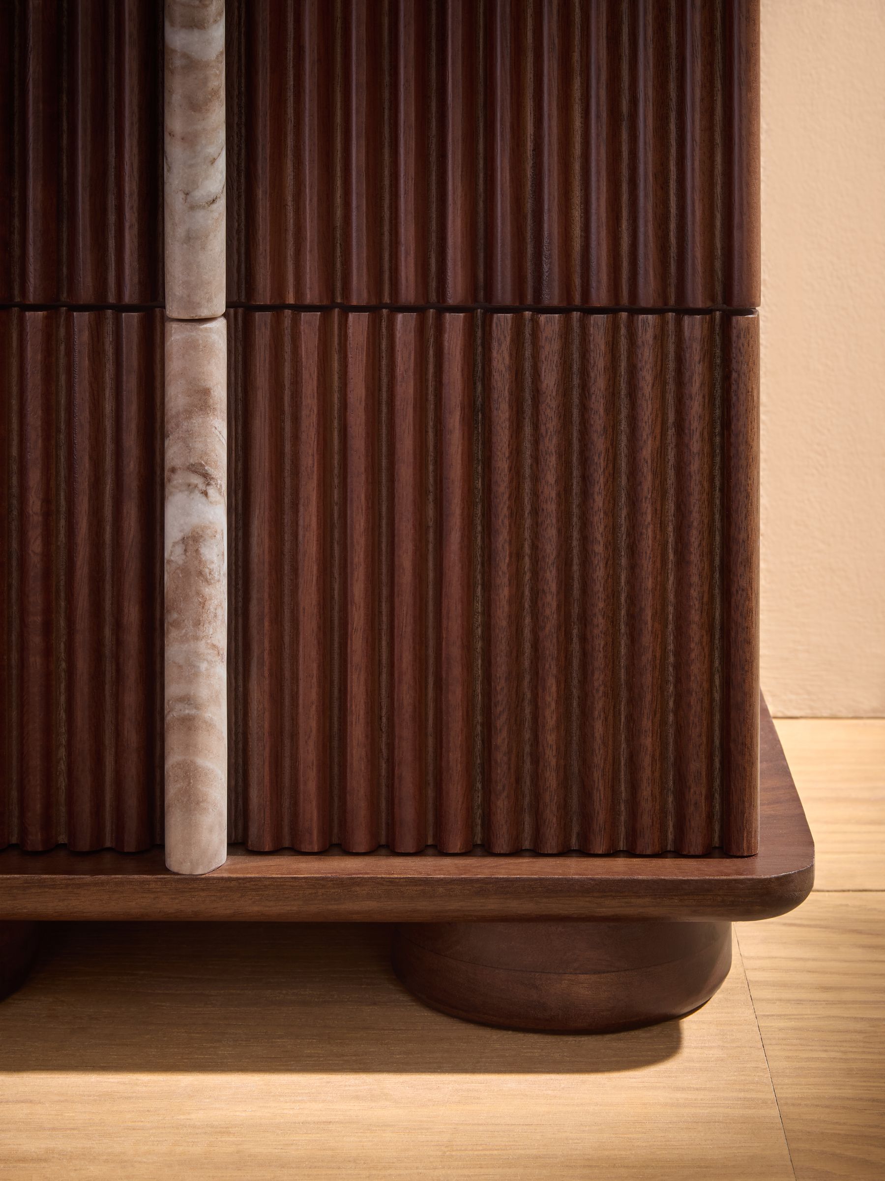 Daliah Bedside Table in Dark Mango - Image 2 of 8