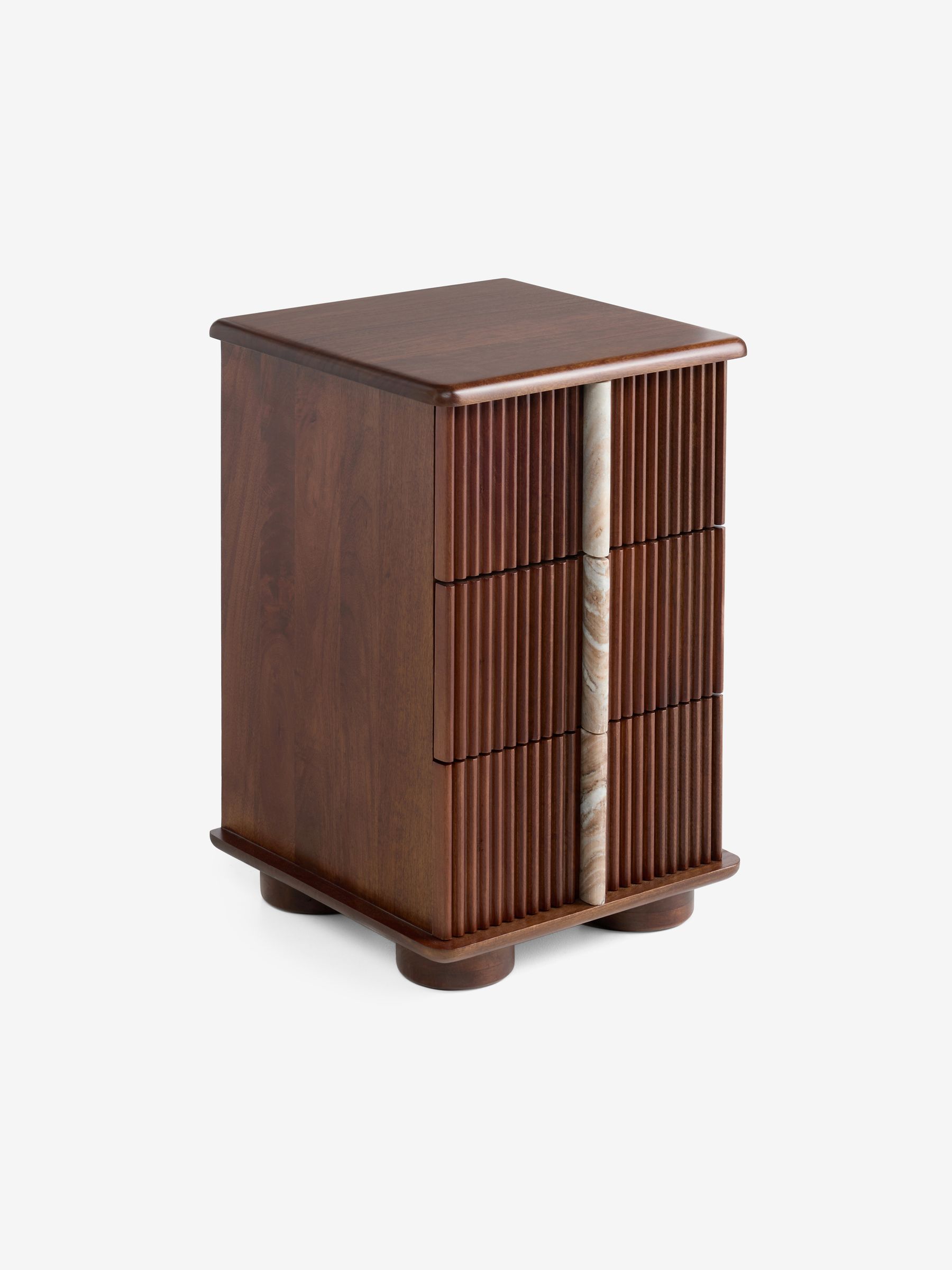 Daliah Bedside Table in Dark Mango - Image 4 of 8
