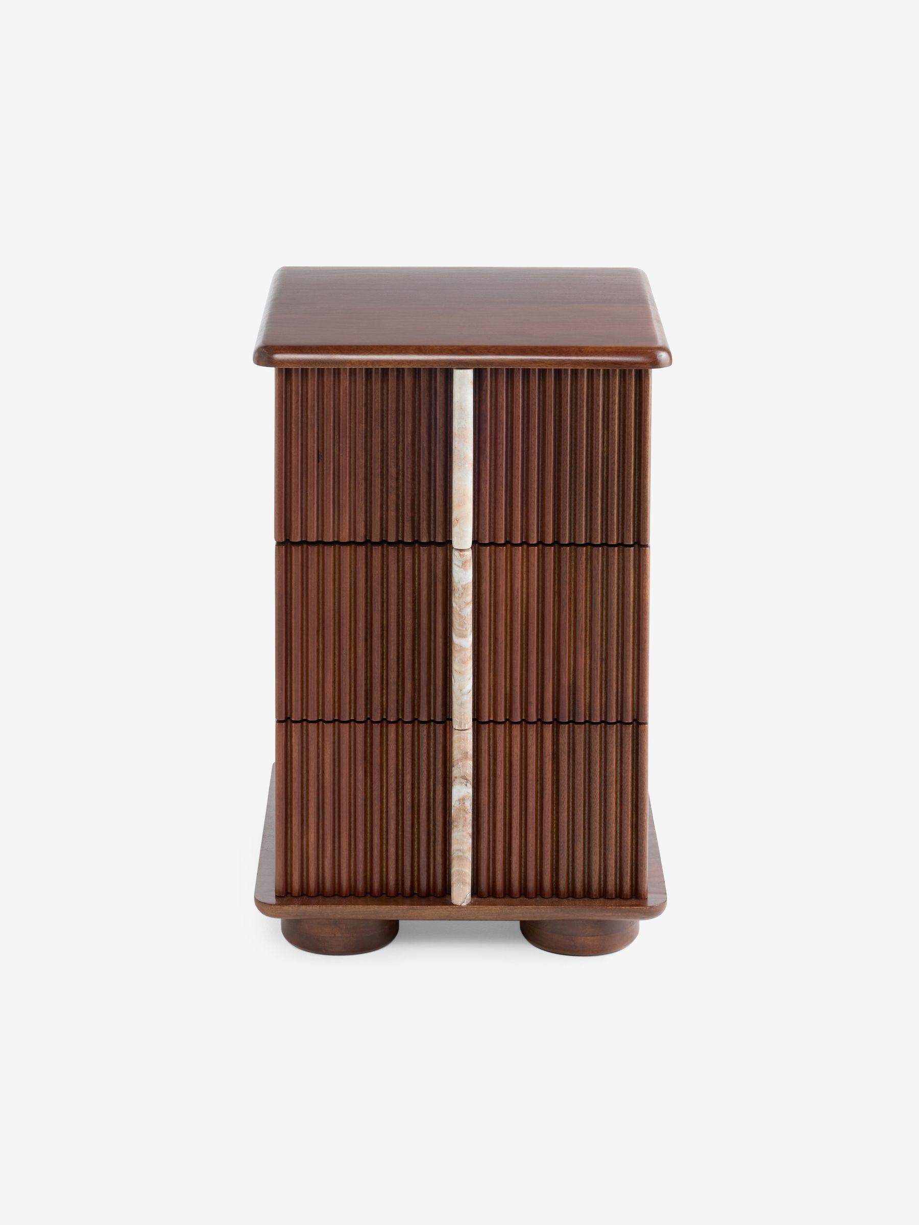 Daliah Bedside Table in Dark Mango - Image 5 of 8