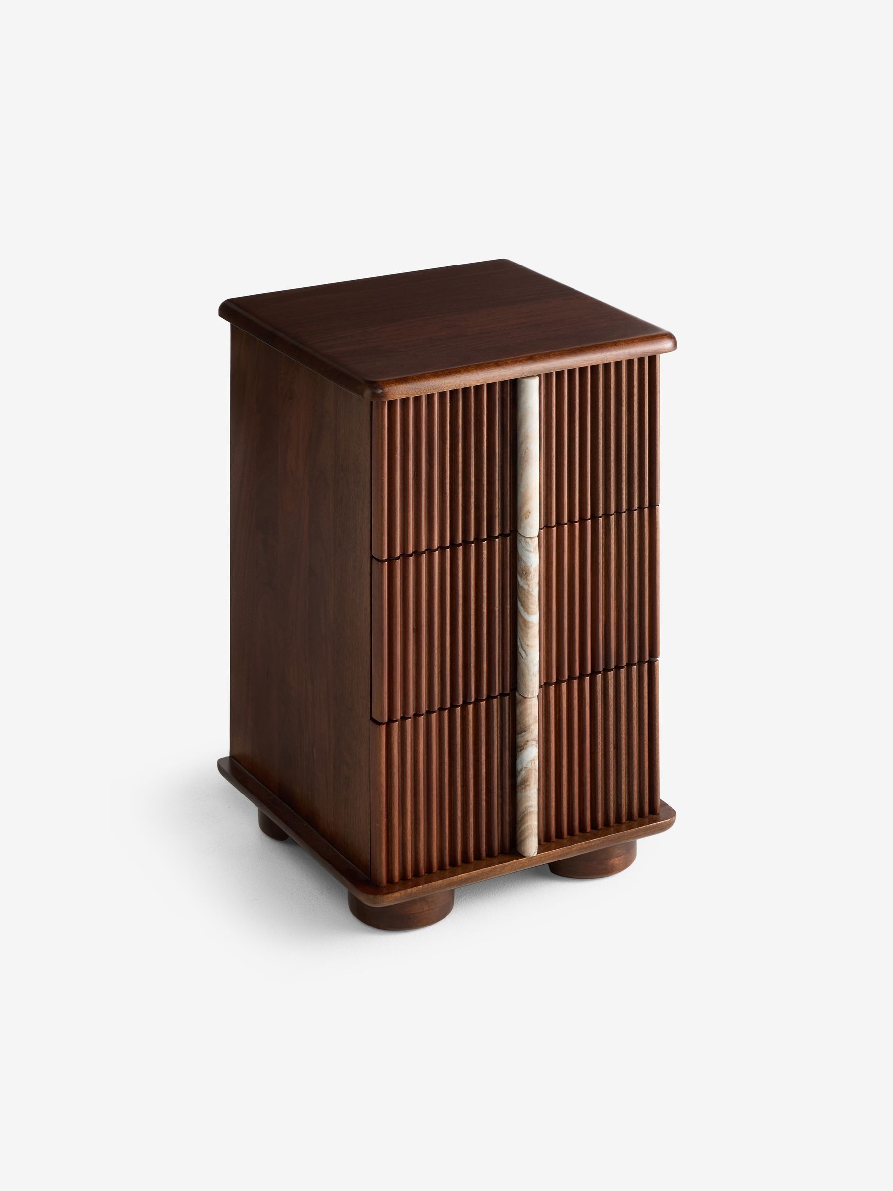 Daliah Bedside Table in Dark Mango - Image 6 of 8