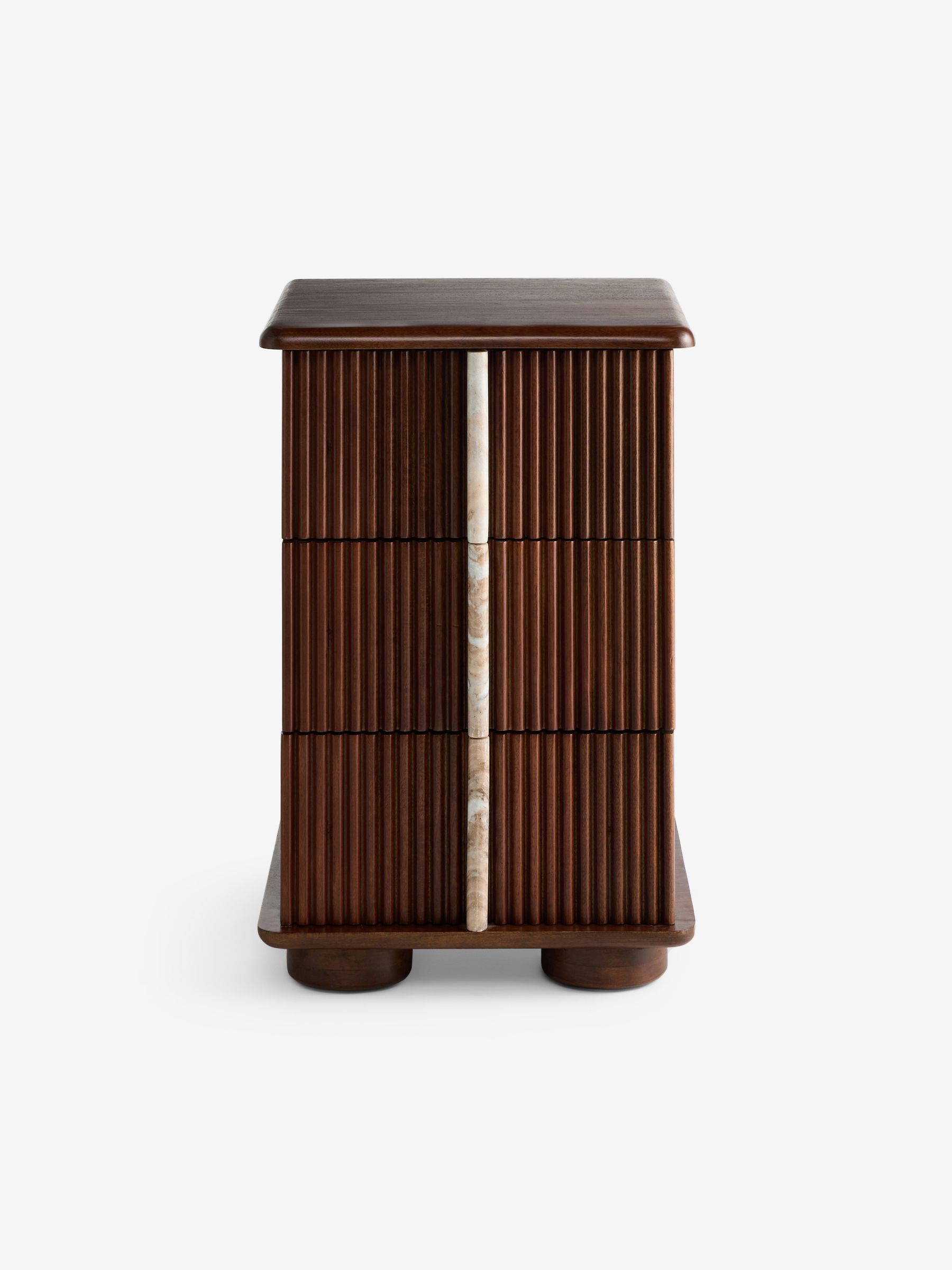 Daliah Bedside Table in Dark Mango - Image 7 of 8