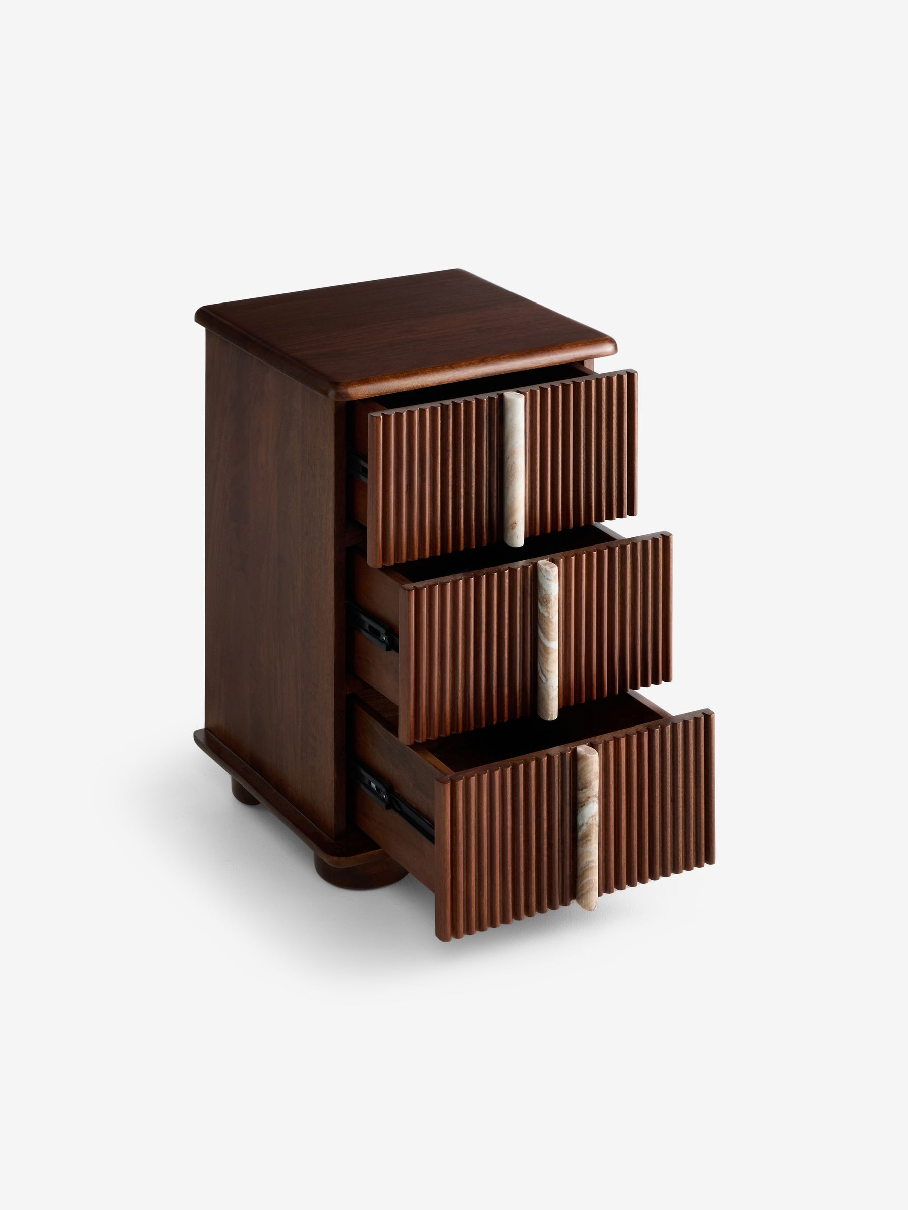 Daliah Bedside Table in Dark Mango - Image 8 of 8 Daliah Bedside Table in Dark Mango - Image 8 of 8