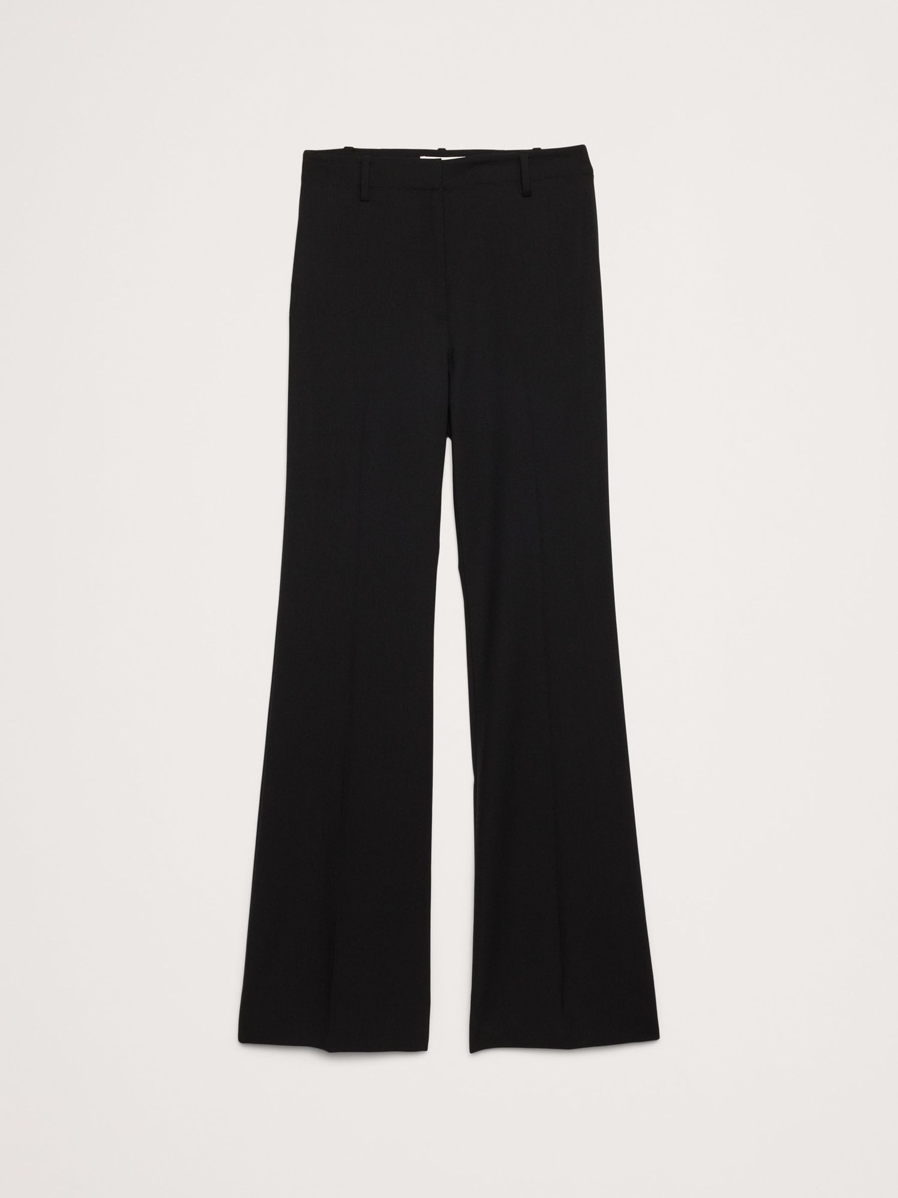 Banana Republic Black High-Rise Flare Italian Wool Trousers - Image 5 of 5