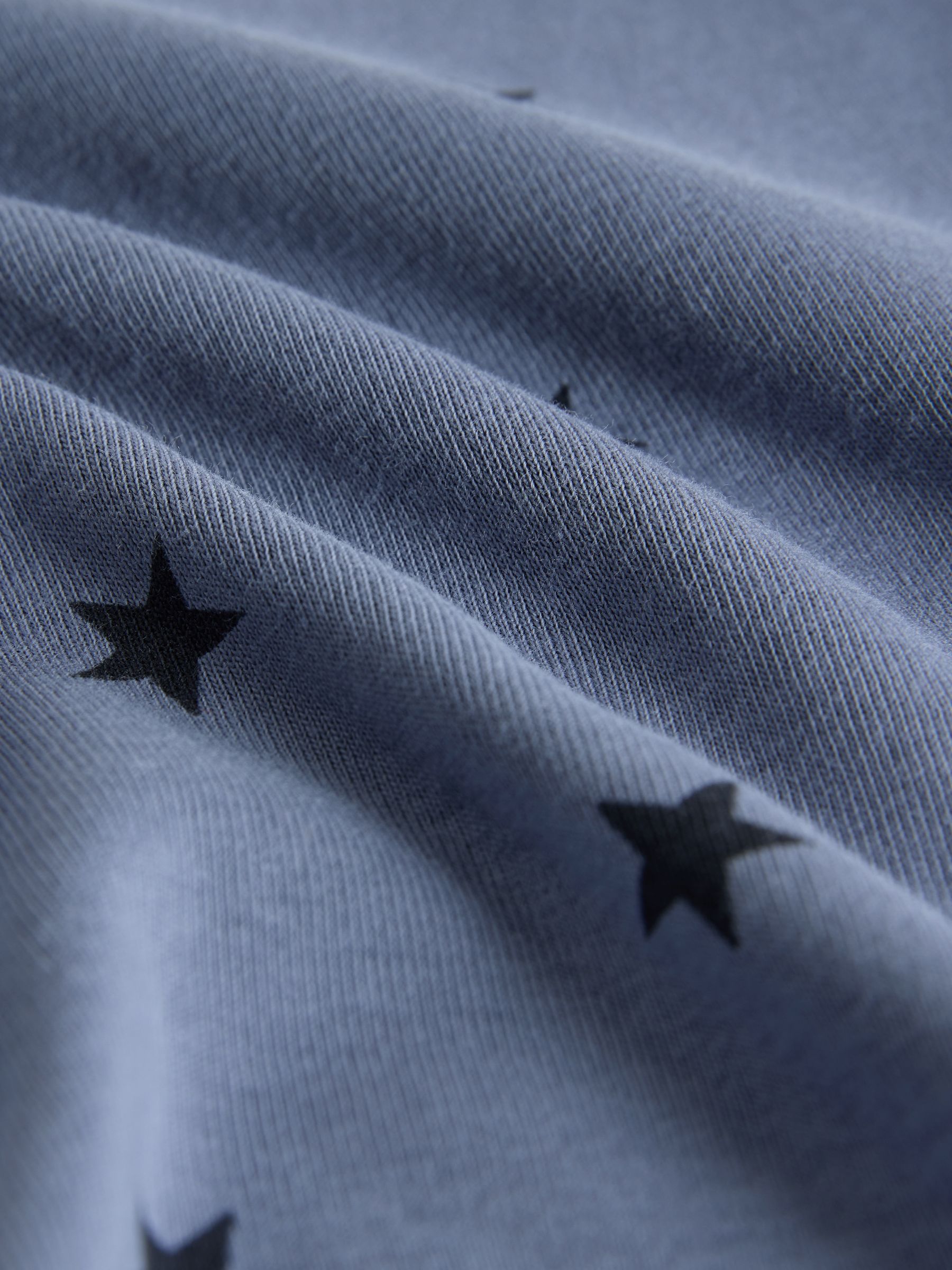 Navy Blue/Cream/Stripe - 4 Pack Snuggle Fit Cotton Jersey Pyjamas Set - Image 6 of 7