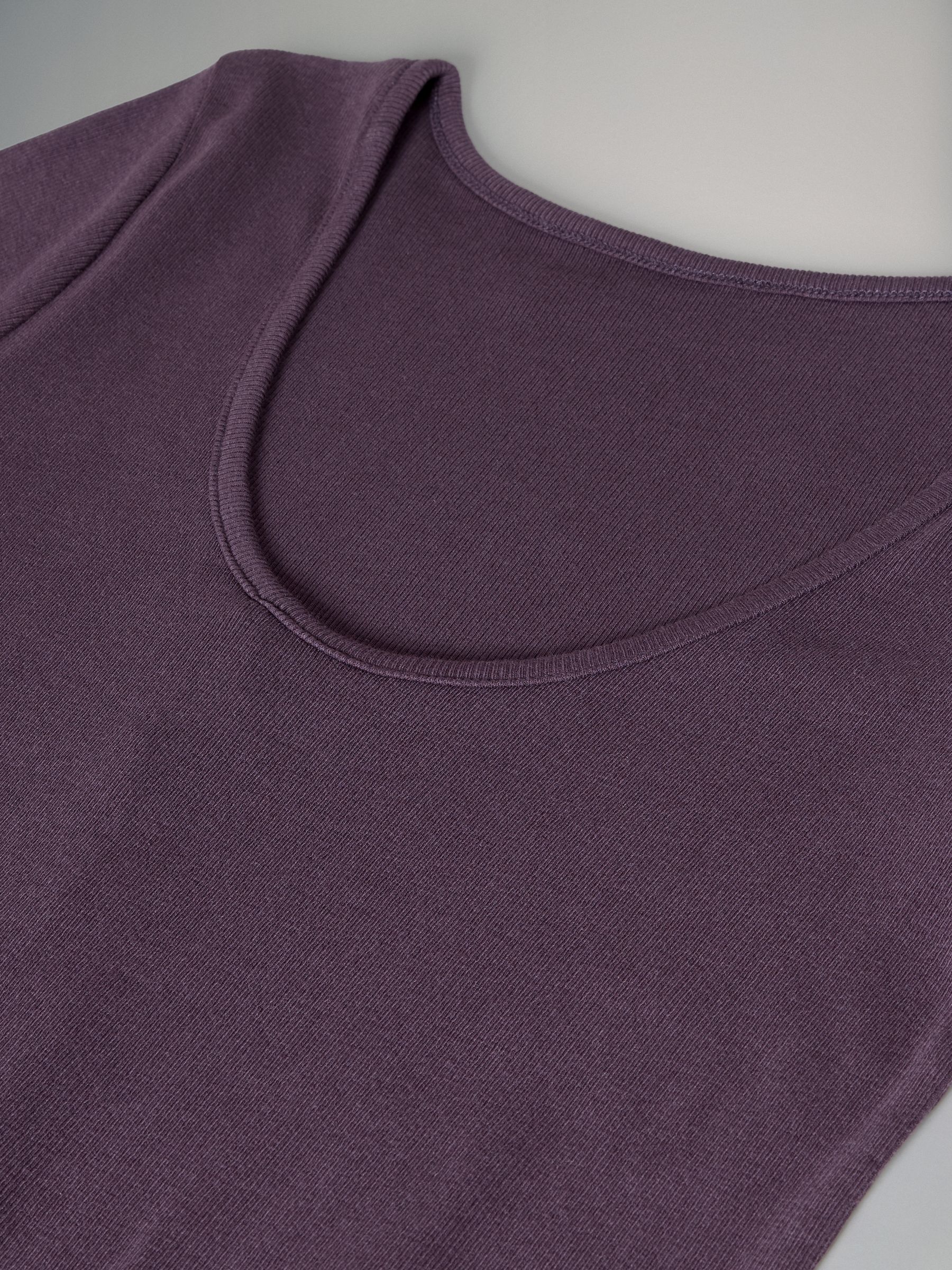 Black/Plum Purple/Chocolate Brown 3 Pack Scoop Back Ribbed Bodycon Dress - Image 3 of 3