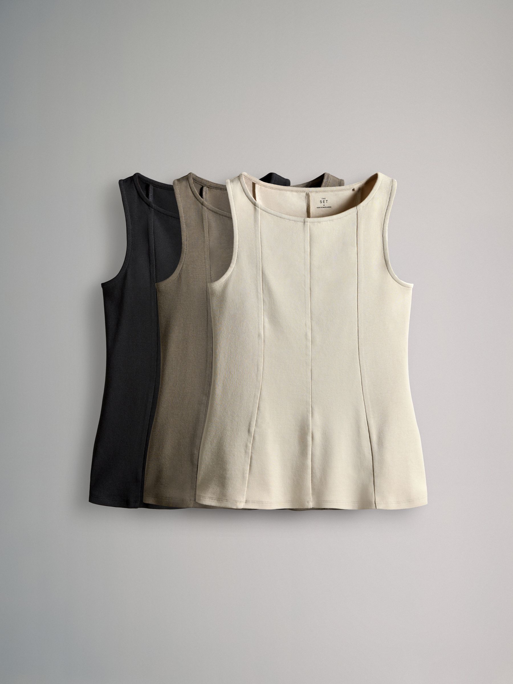 3 Pack Sleeveless Peplum Tops - Image 2 of 6