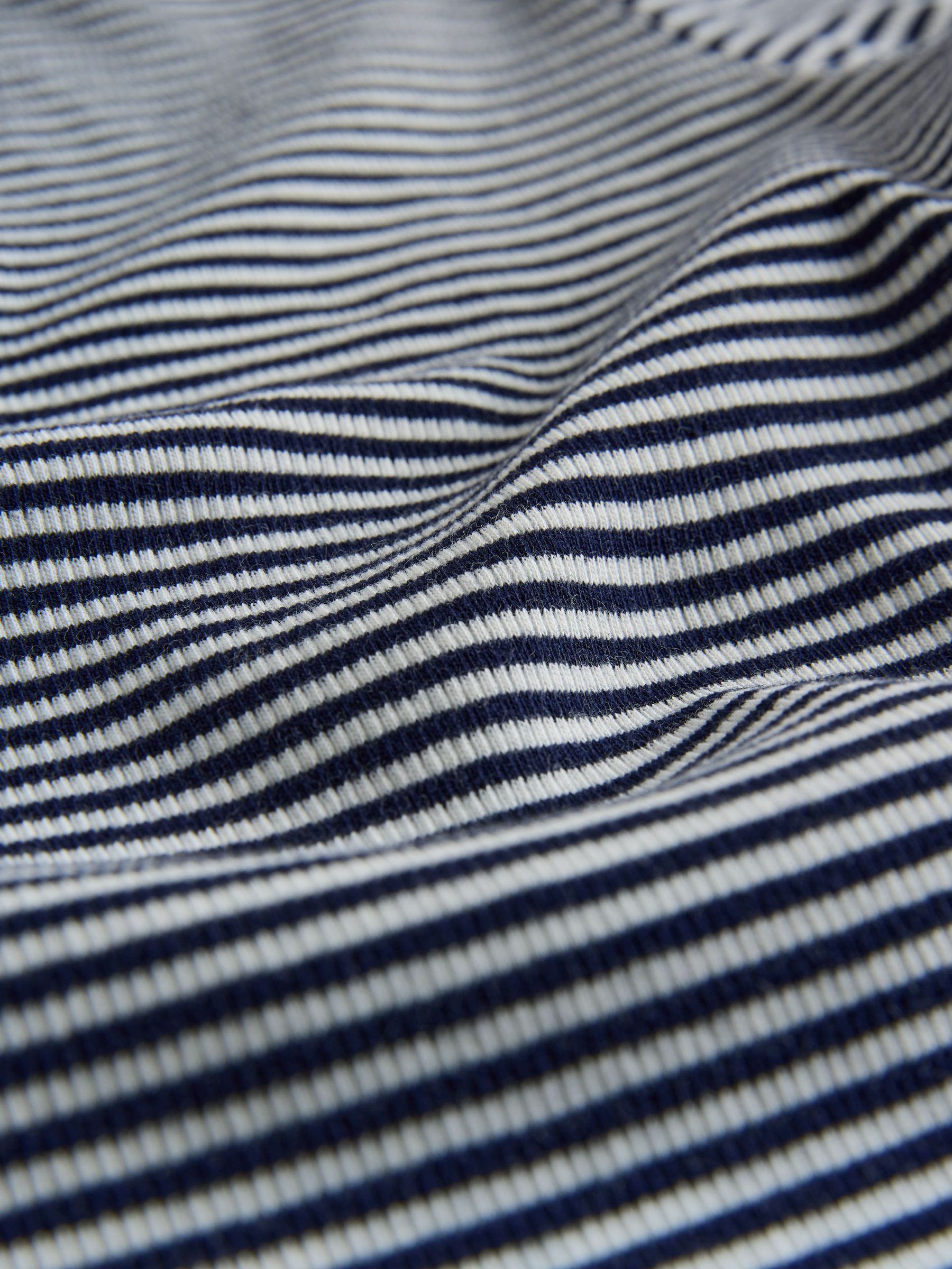 3 Pack Tipped Collar Ribbed Long Sleeve T-Shirts - Image 5 of 6