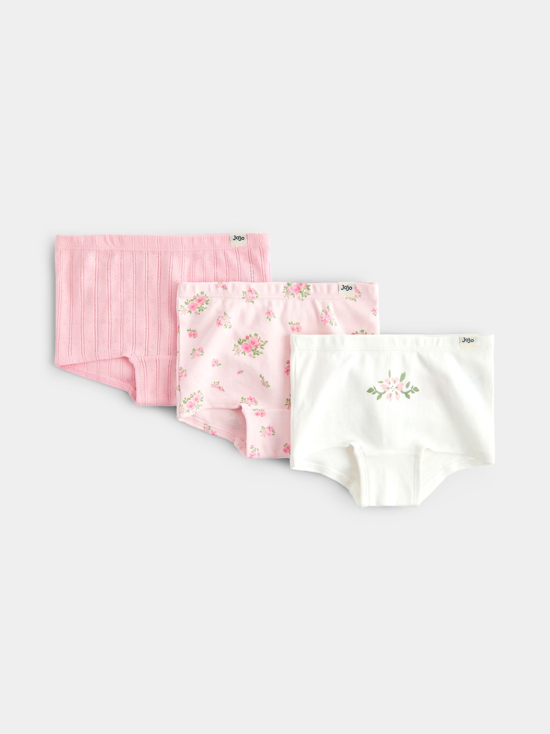 Pink Floral 3-Pack Shorts - Image 1 of 8