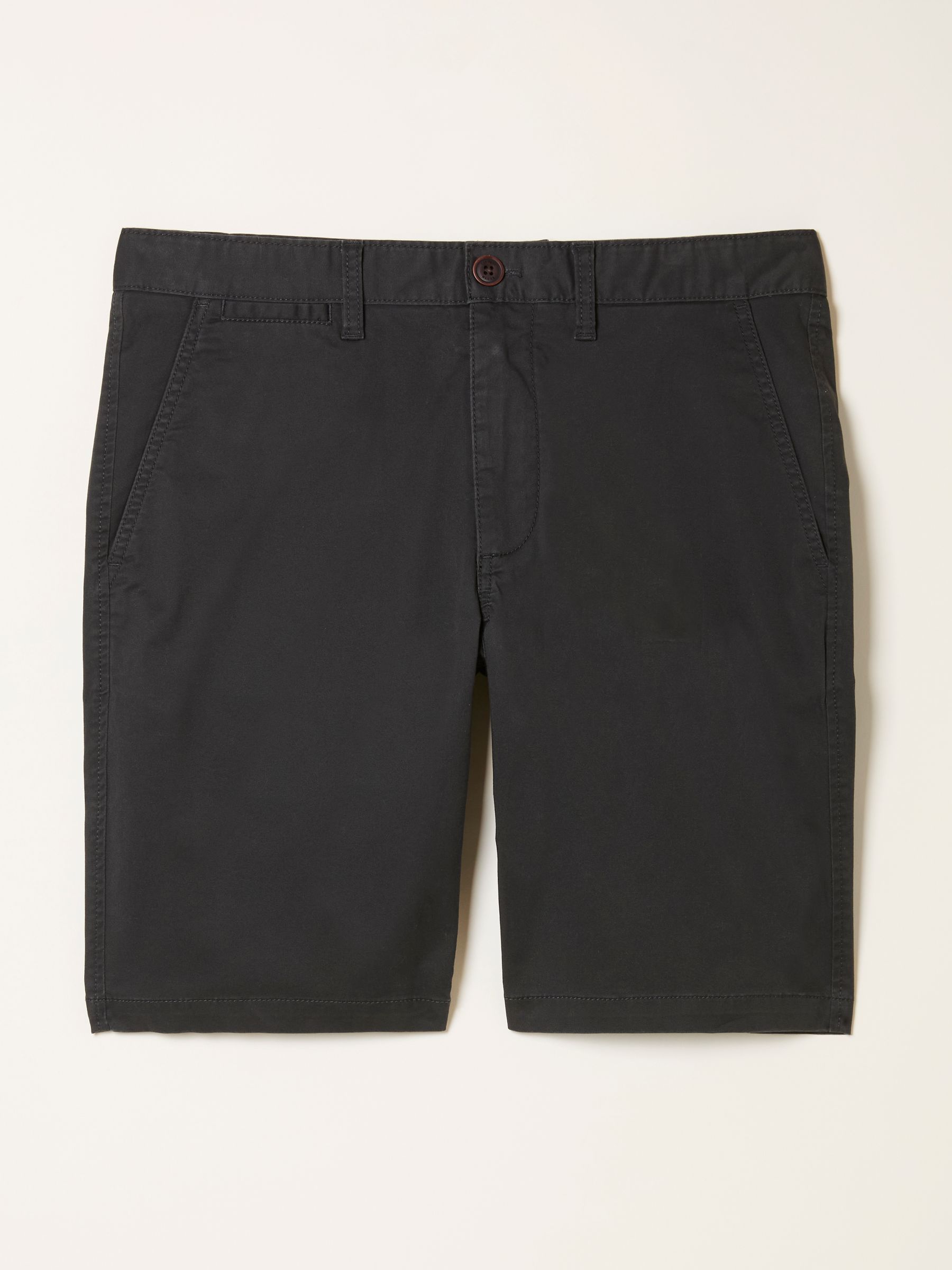 パンツ Cotton 2tuck Washed Chino Shorts black Mawes Washed Black Chino Shorts | FatFace USA