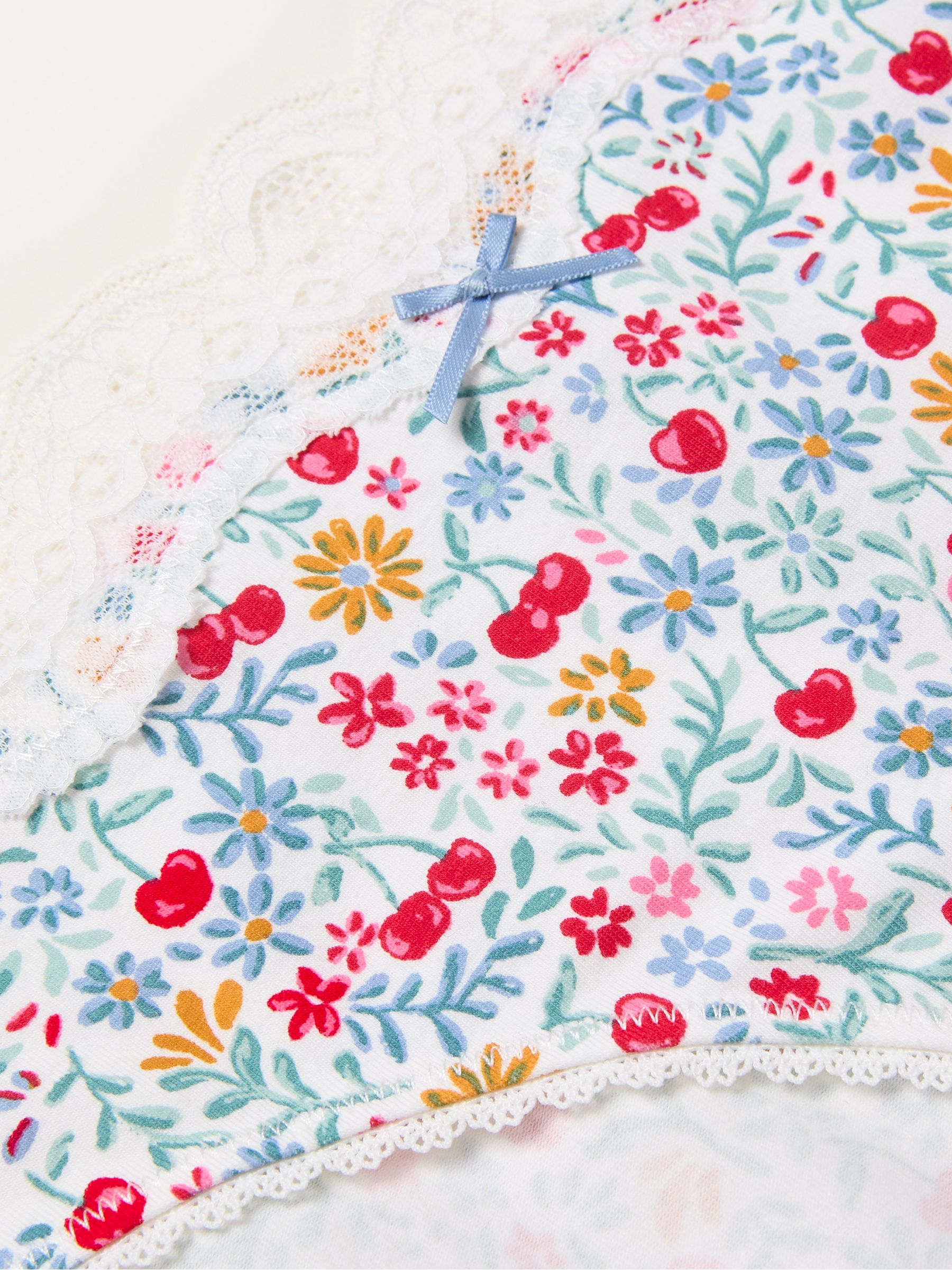 Ivory Cherry Classic Knickers - Image 2 of 2 Ivory Cherry Classic Knickers - Image 2 of 2