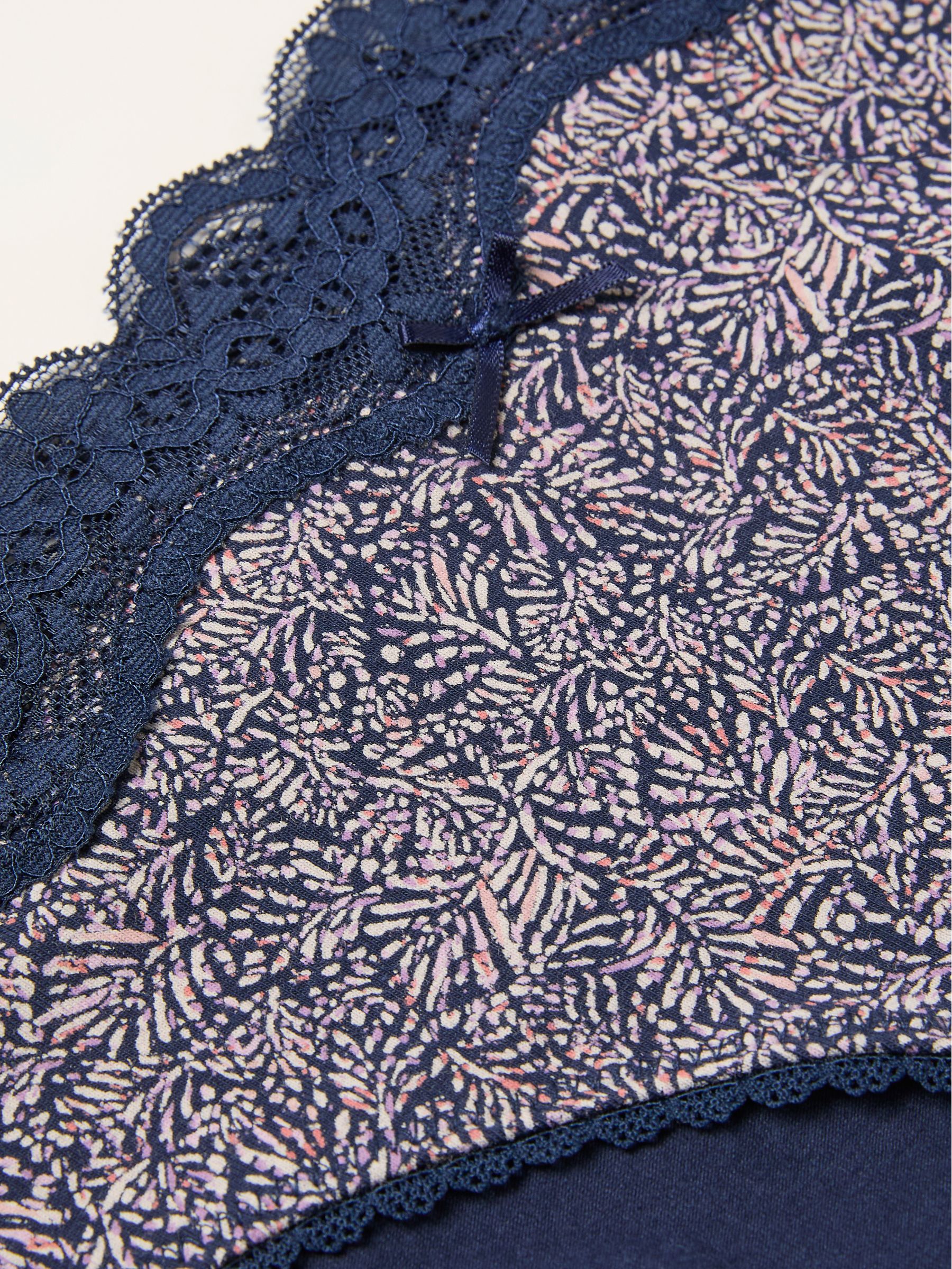 Navy Leaf High Leg Knickers - Image 2 of 2