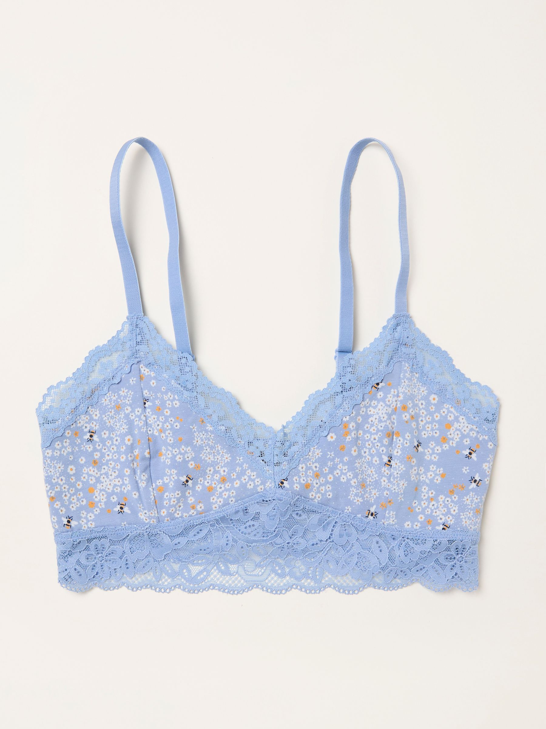 Blue Bee Floral Bralette - Image 1 of 2