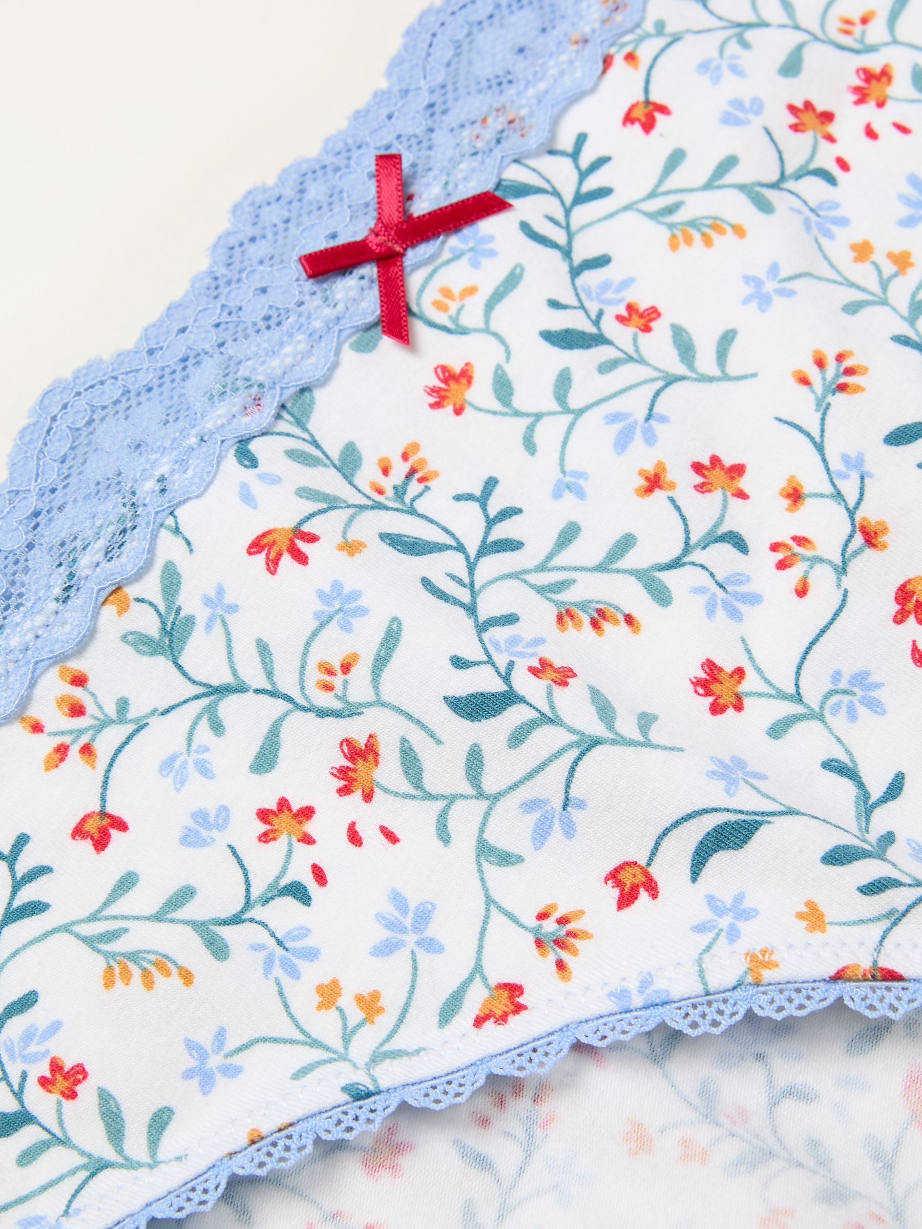 Ivory Floral Classic Knickers - Image 2 of 2