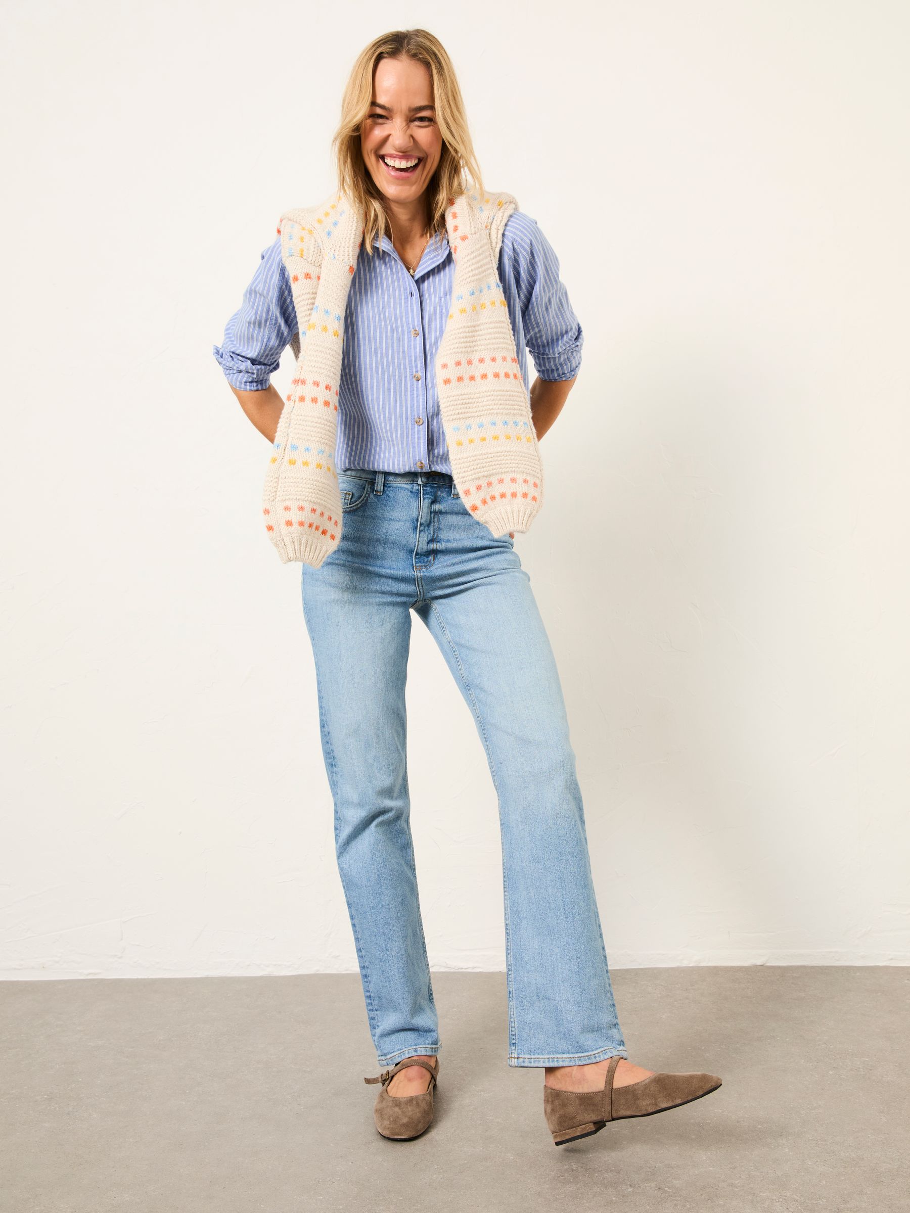 Bessie Blue Regular Stripe Shirt - Image 3 of 5