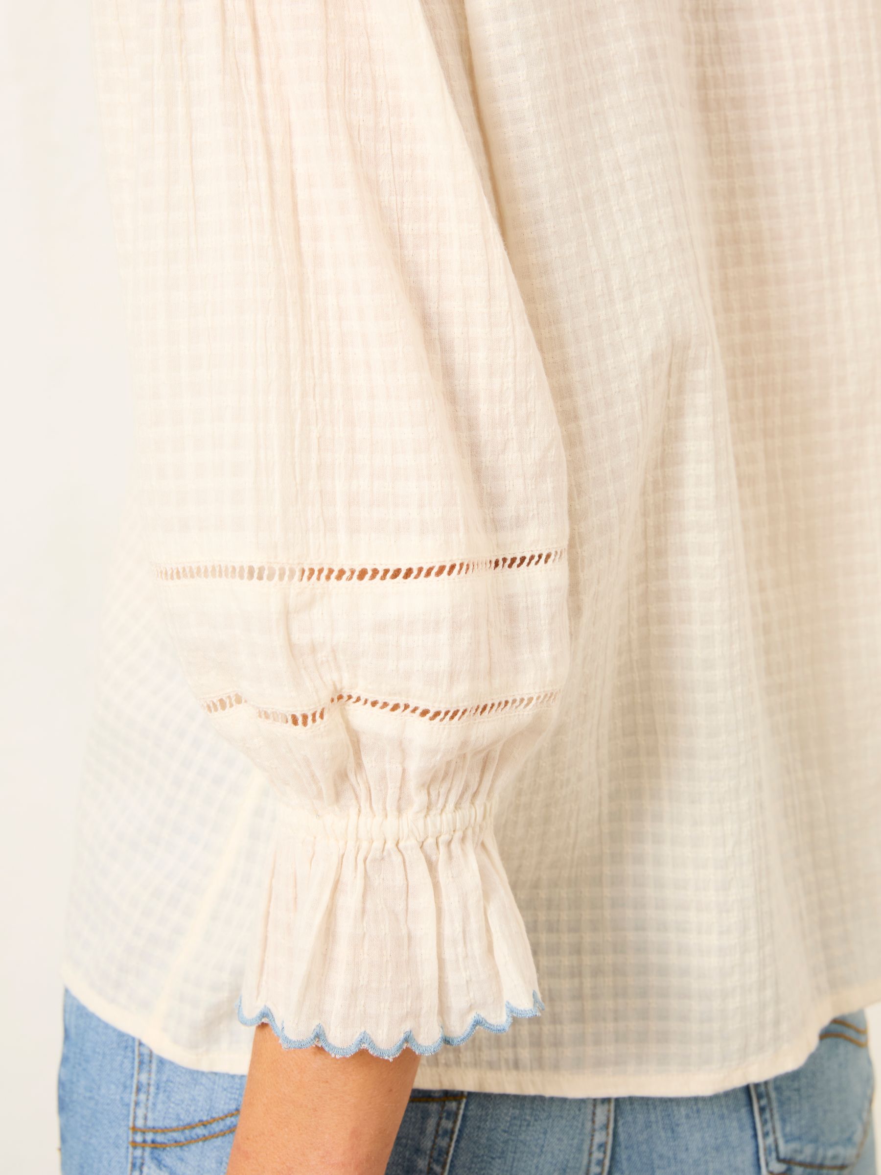 Carly White Regular Blouse - Image 3 of 5