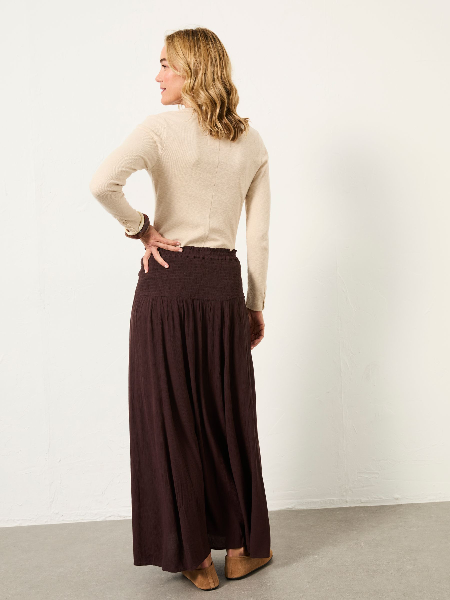 Harper Brown Maxi Skirt - Image 2 of 5