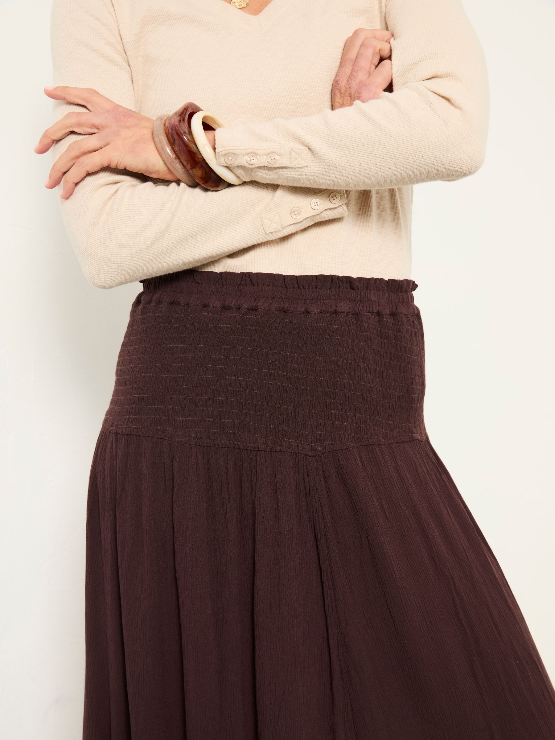 Harper Brown Maxi Skirt - Image 3 of 5