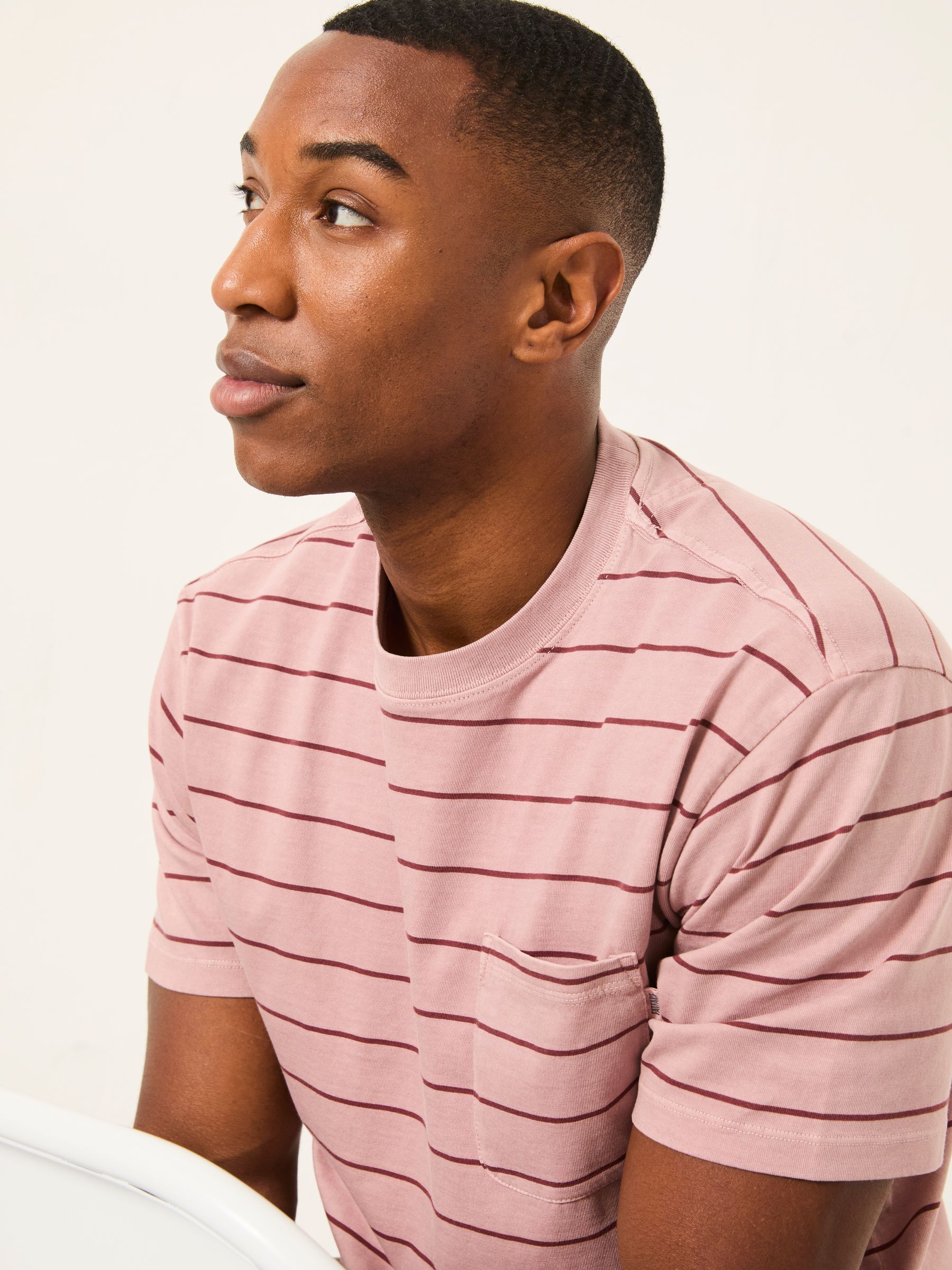 Crompton Pink Stripe Tshirt - Image 5 of 6