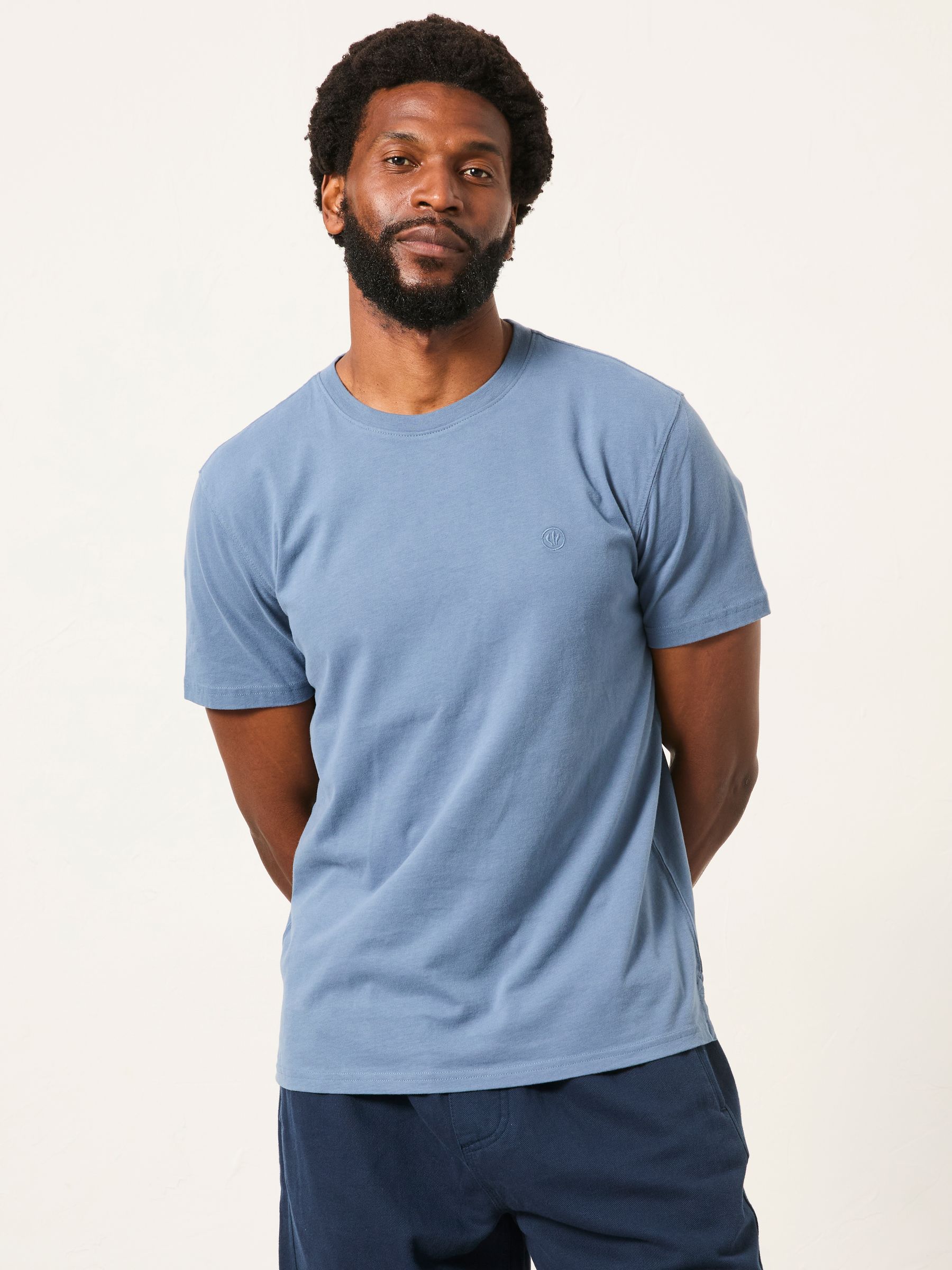 Lulworth Blue Denim Short Sleeve T-Shirt - Image 1 of 6 Lulworth Blue Denim Short Sleeve T-Shirt - Image 1 of 6