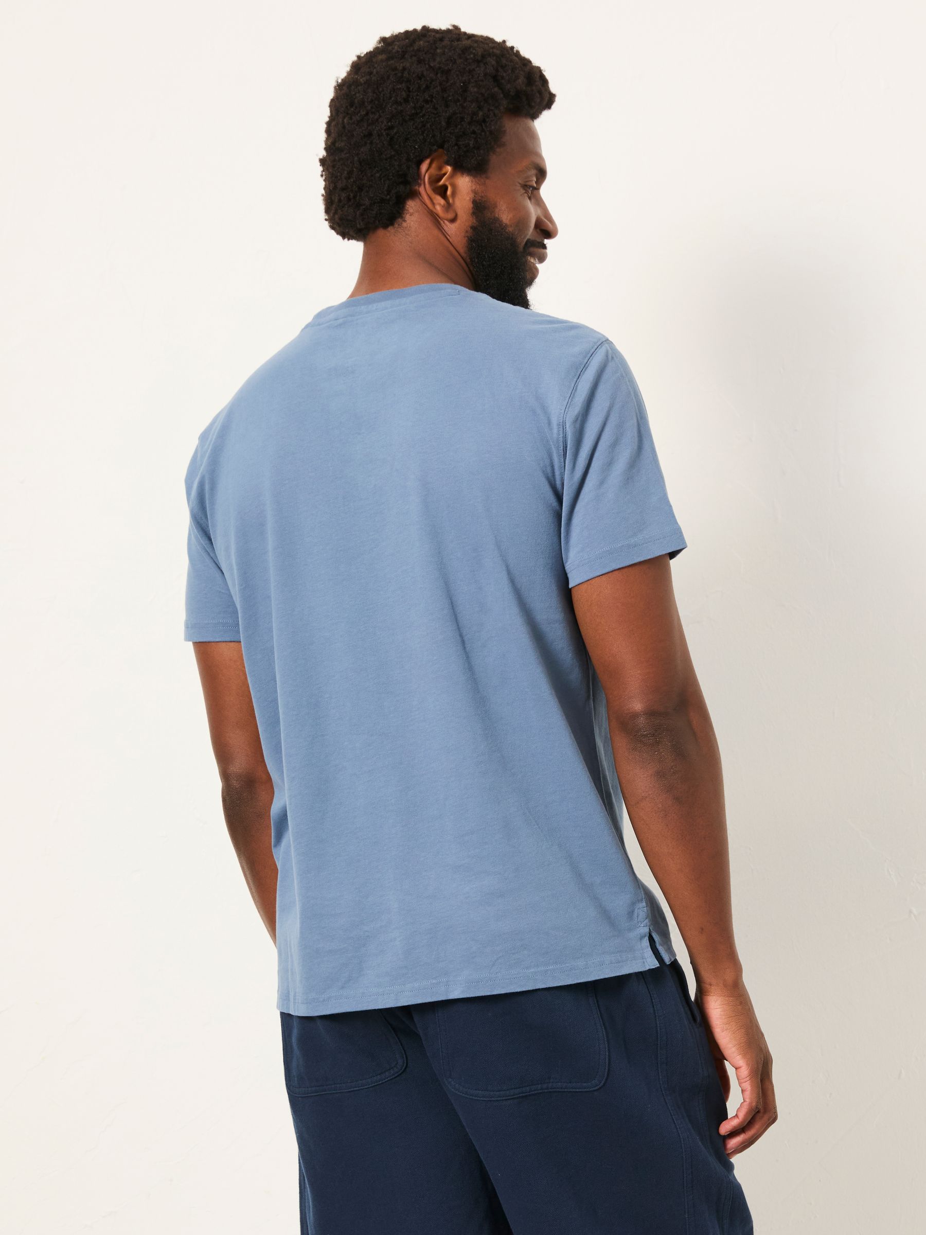 Lulworth Blue Denim Short Sleeve T-Shirt - Image 2 of 6 Lulworth Blue Denim Short Sleeve T-Shirt - Image 2 of 6